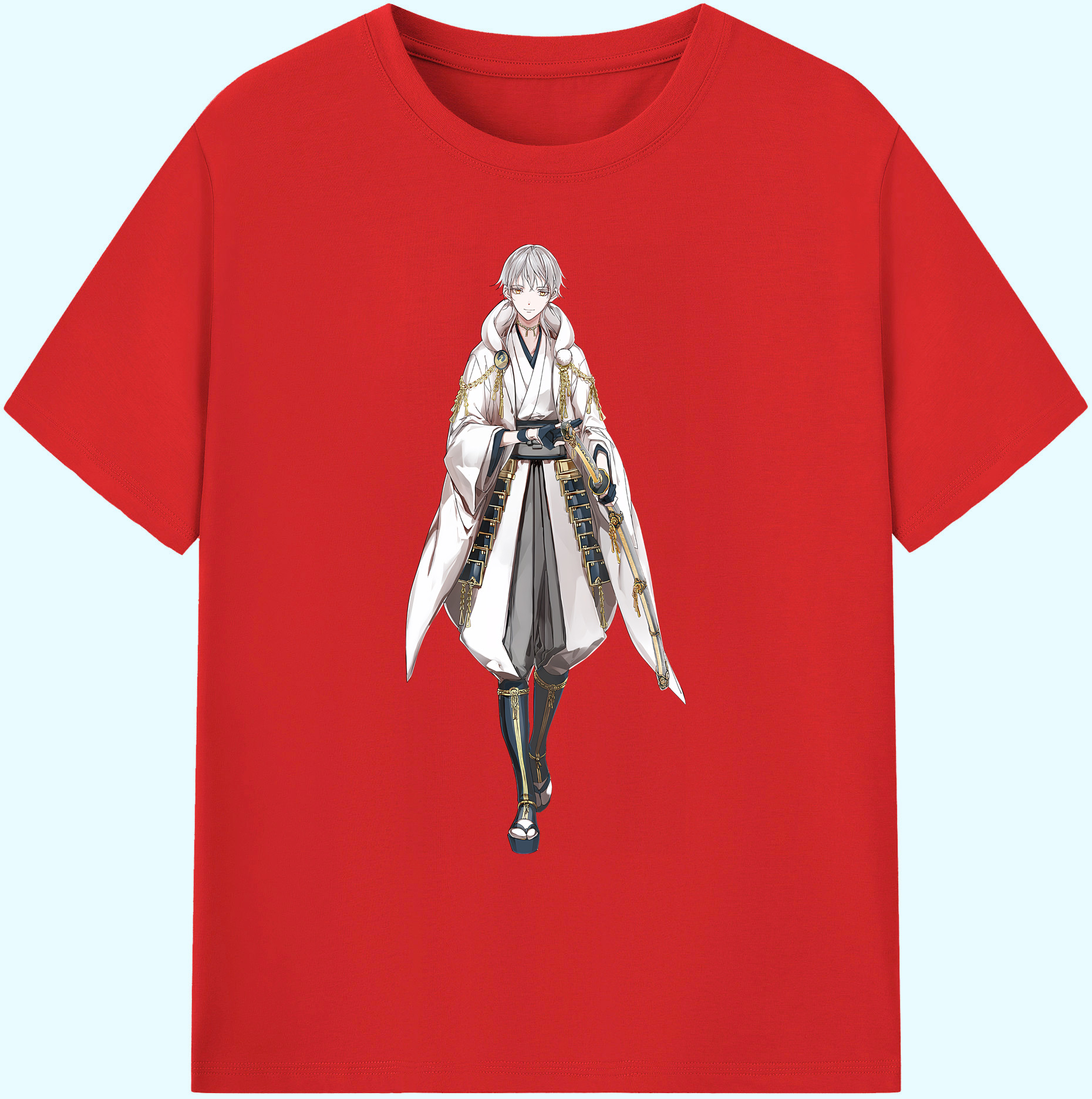 （画像用） 刀剣乱舞 Touken Ranbu 綿100％ メンズ半袖Tシャツ｜肌触りやわらか＆通気性