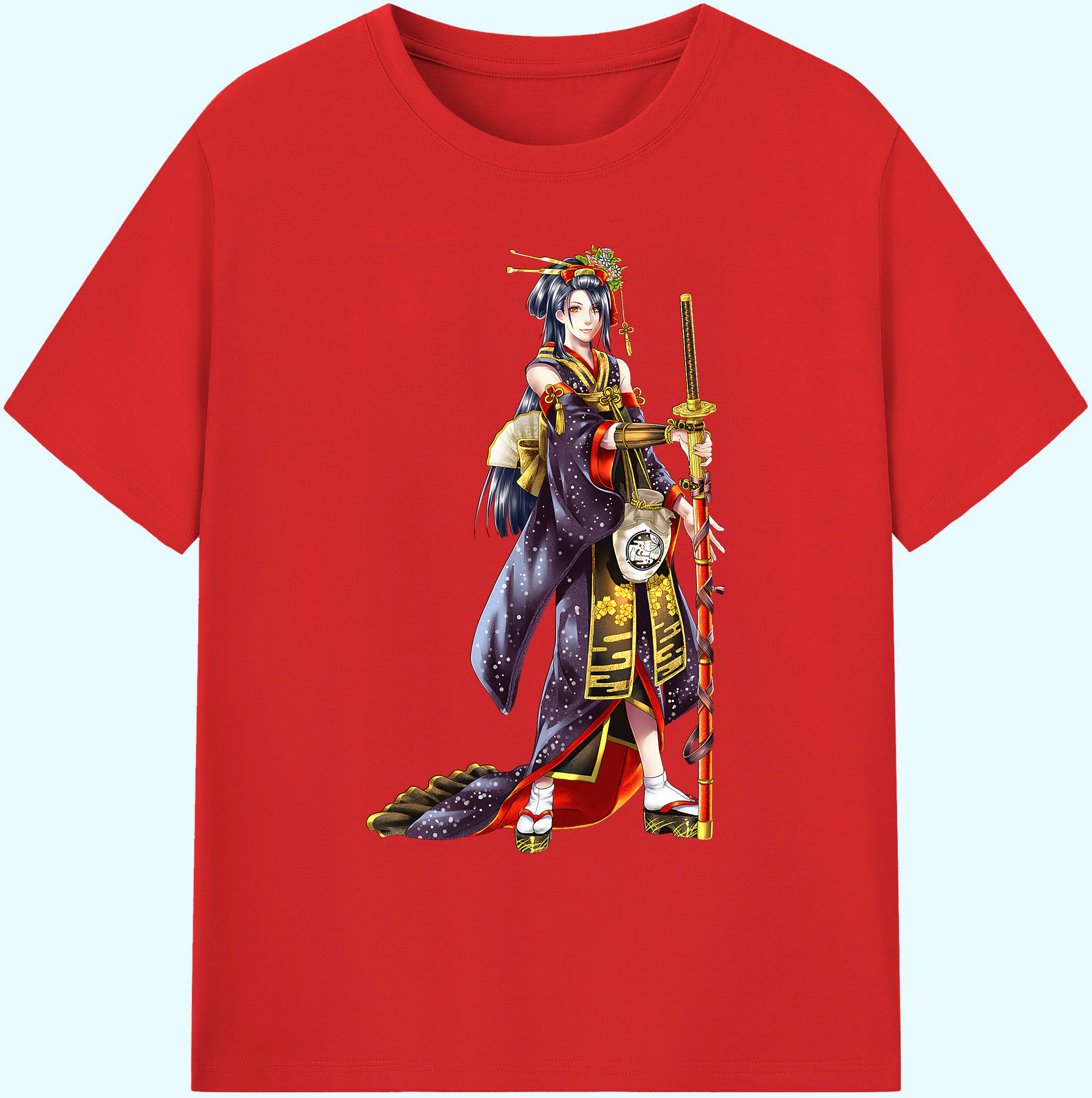 （画像用） 刀剣乱舞 Touken Ranbu 綿100％ メンズ半袖Tシャツ｜肌触りやわらか＆通気性
