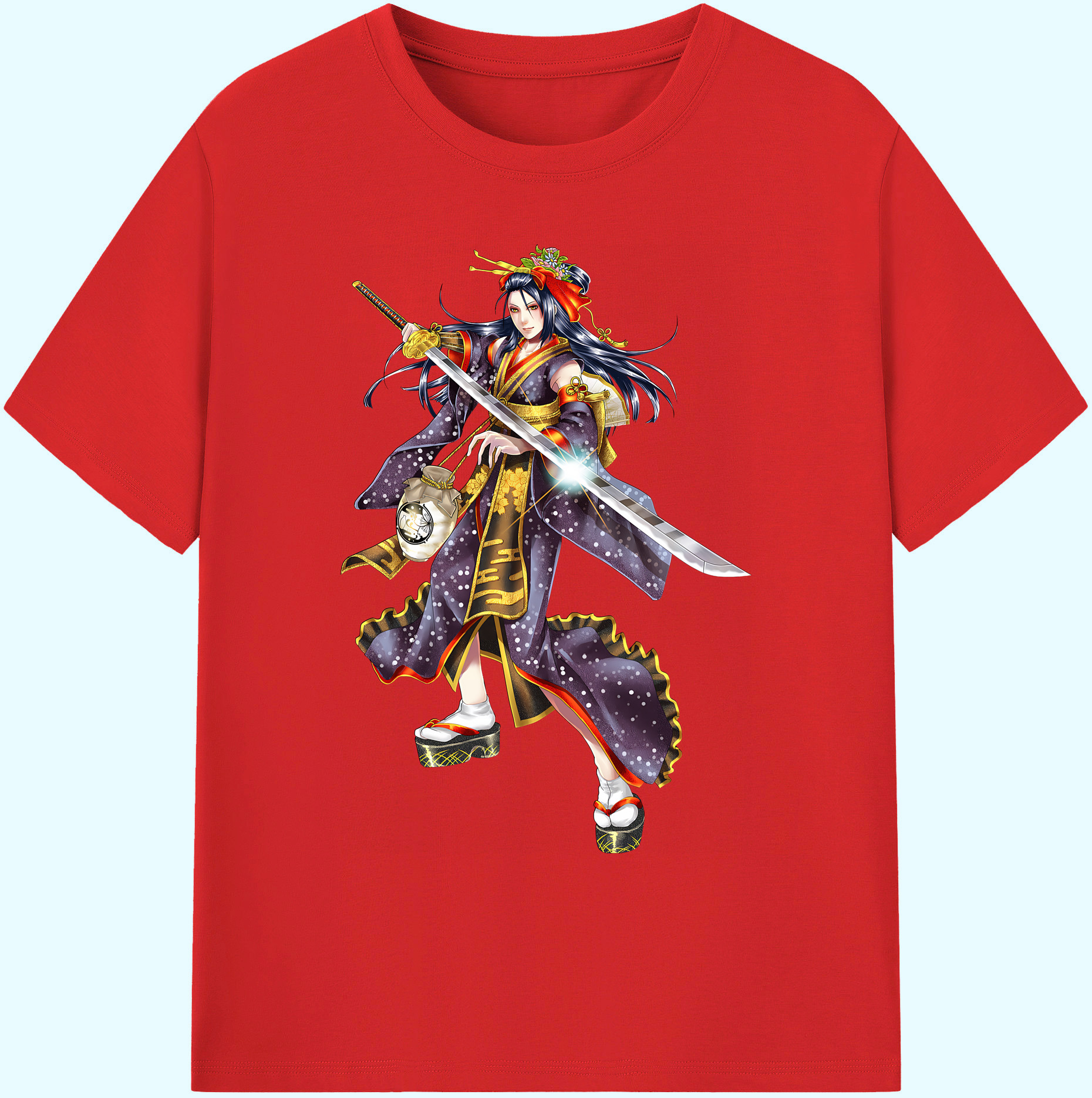 （画像用） 刀剣乱舞 Touken Ranbu 綿100％ メンズ半袖Tシャツ｜肌触りやわらか＆通気性