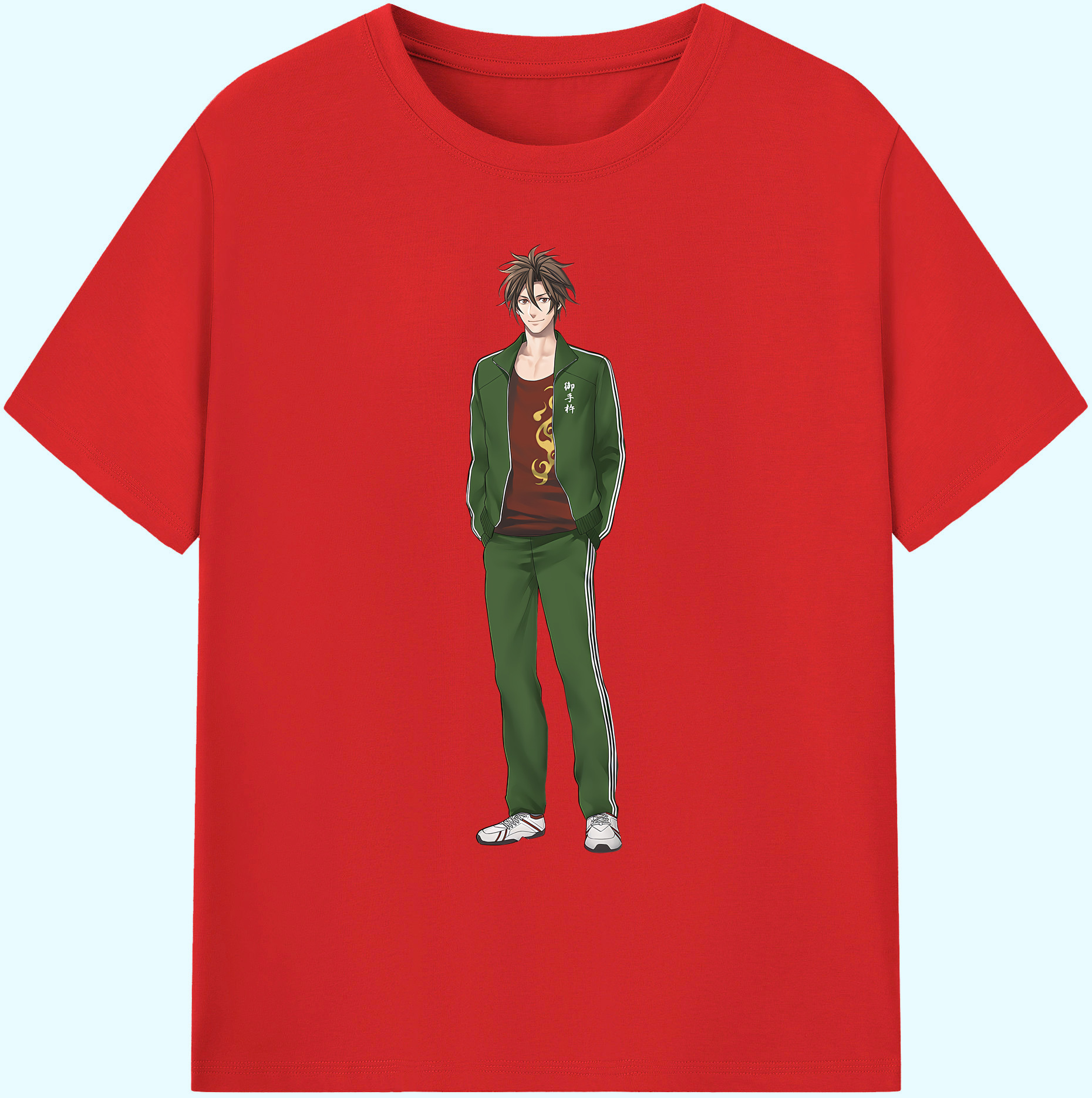 （画像用） 刀剣乱舞 Touken Ranbu 綿100％ メンズ半袖Tシャツ｜肌触りやわらか＆通気性