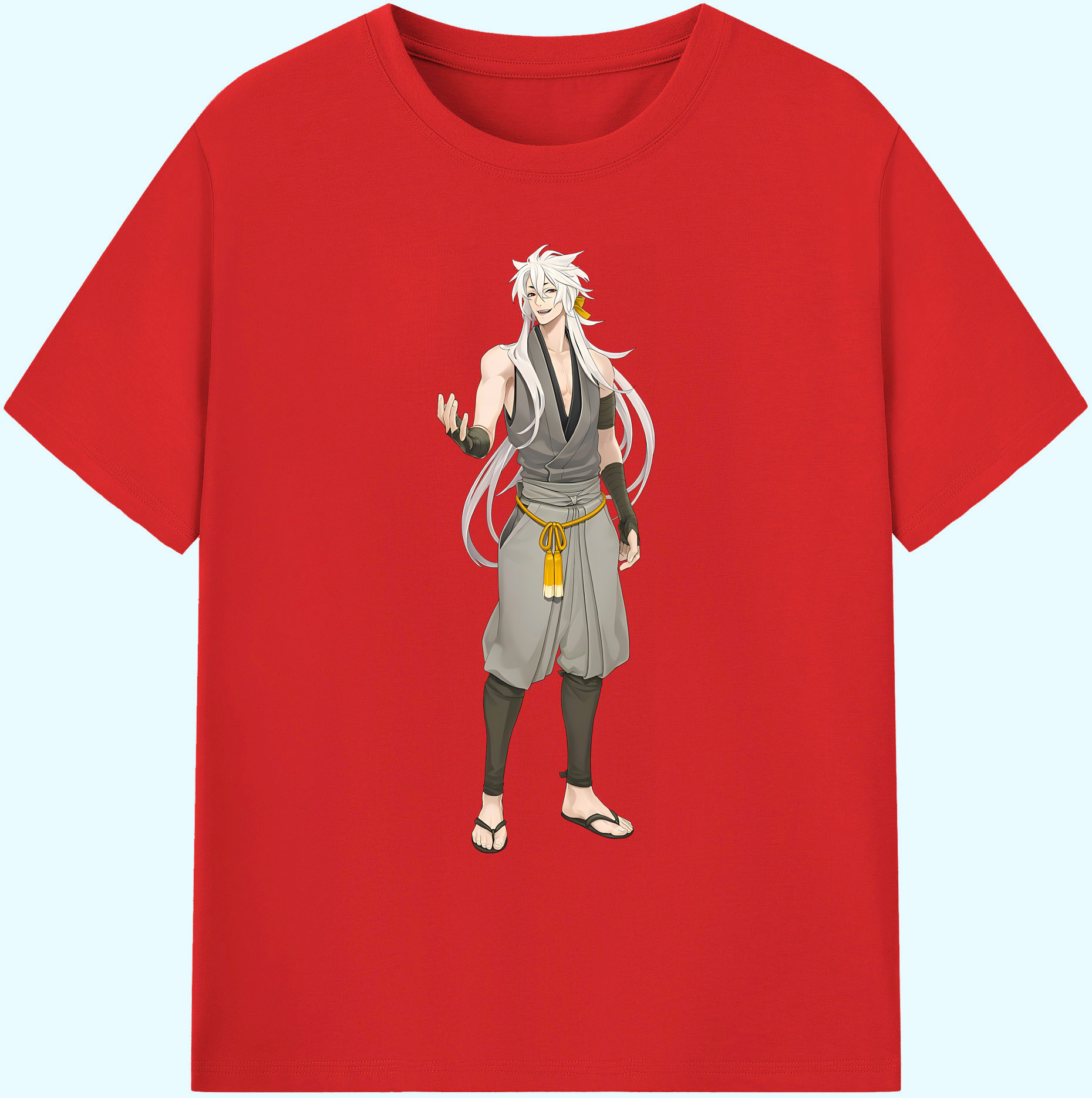 （画像用） 刀剣乱舞 Touken Ranbu 綿100％ メンズ半袖Tシャツ｜肌触りやわらか＆通気性