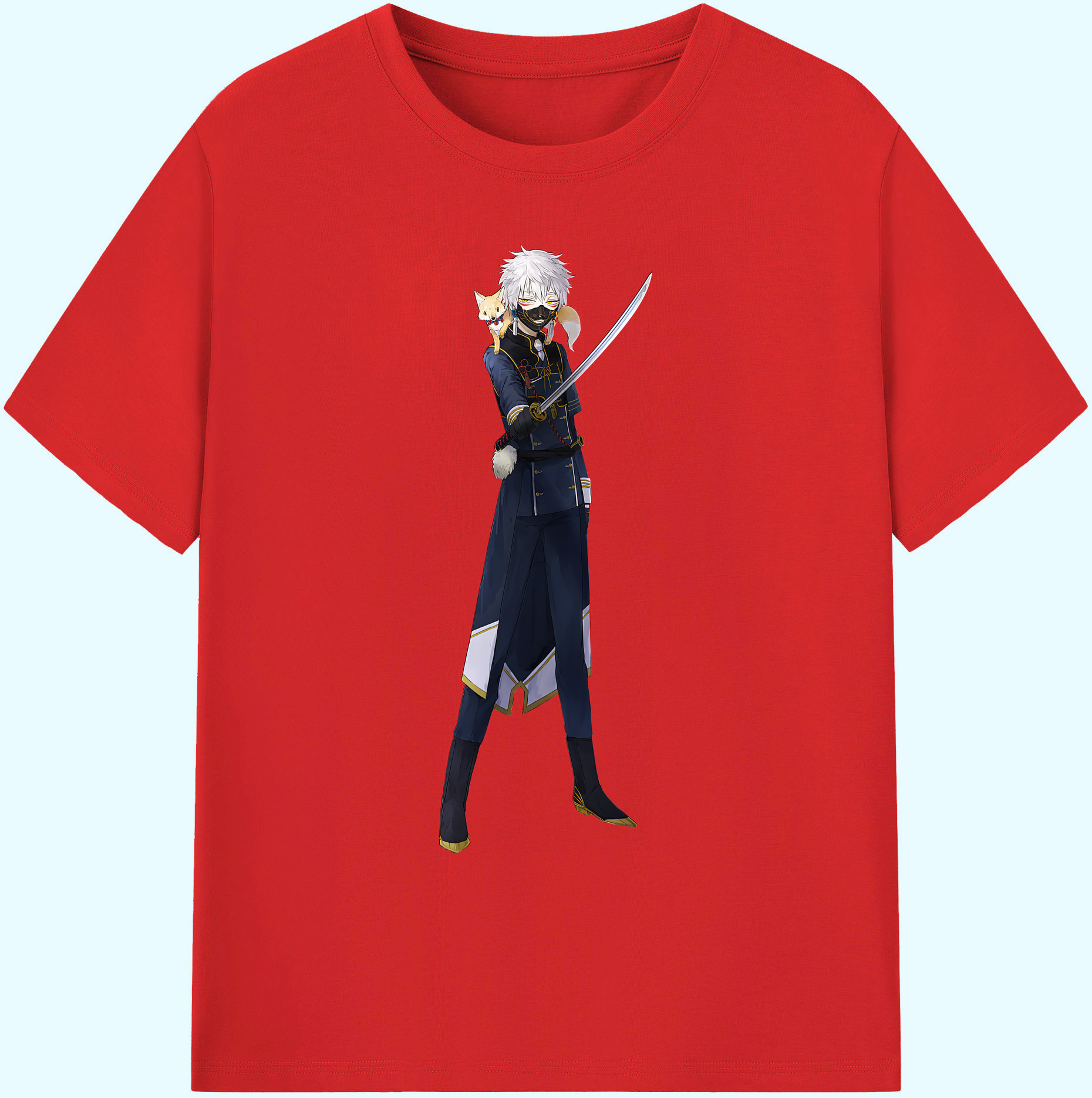 （画像用） 刀剣乱舞 Touken Ranbu 綿100％ メンズ半袖Tシャツ｜肌触りやわらか＆通気性
