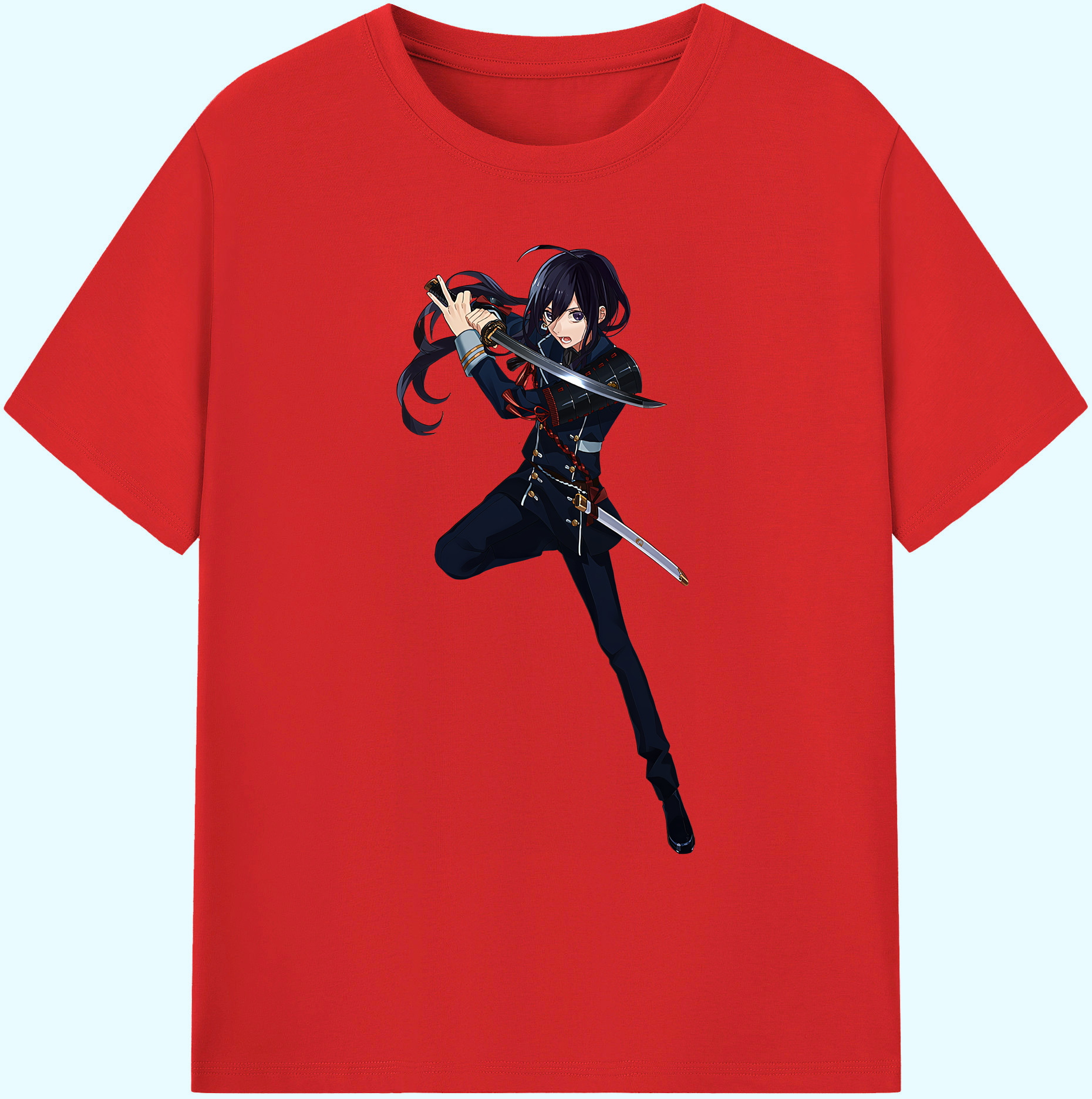（画像用） 刀剣乱舞 Touken Ranbu 綿100％ メンズ半袖Tシャツ｜肌触りやわらか＆通気性