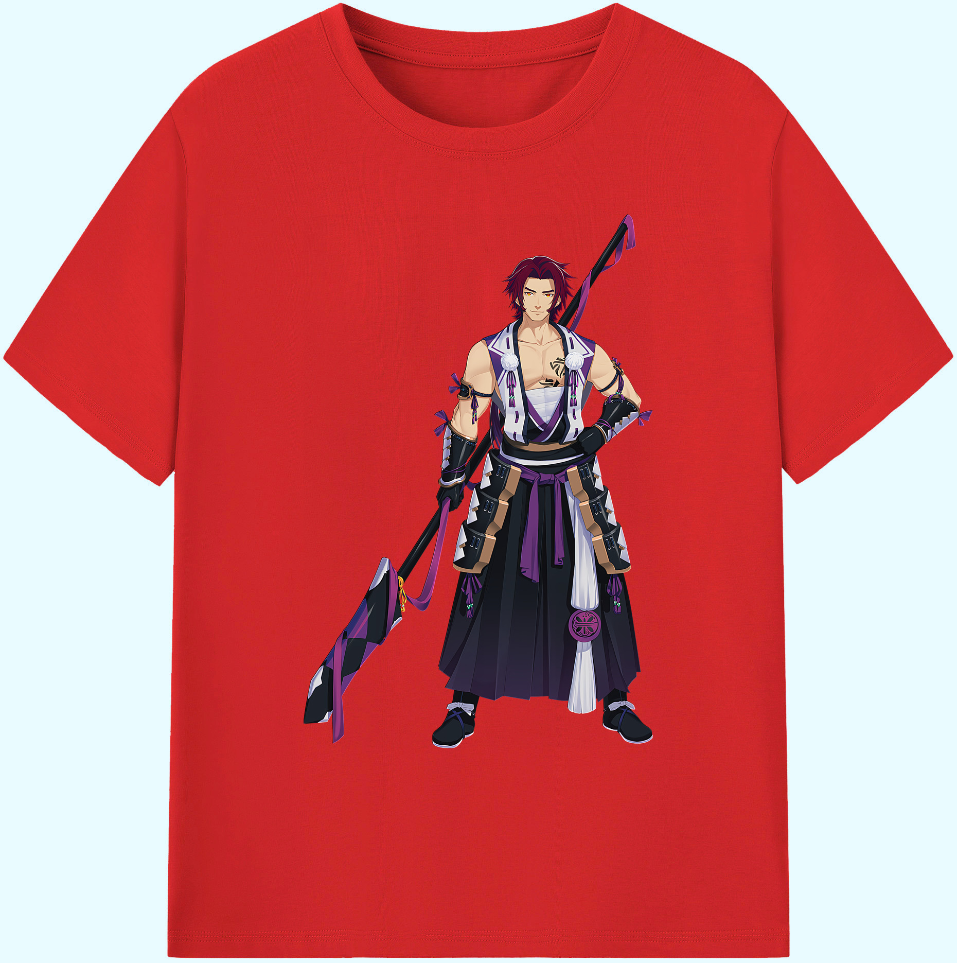 （画像用） 刀剣乱舞 Touken Ranbu 綿100％ メンズ半袖Tシャツ｜肌触りやわらか＆通気性