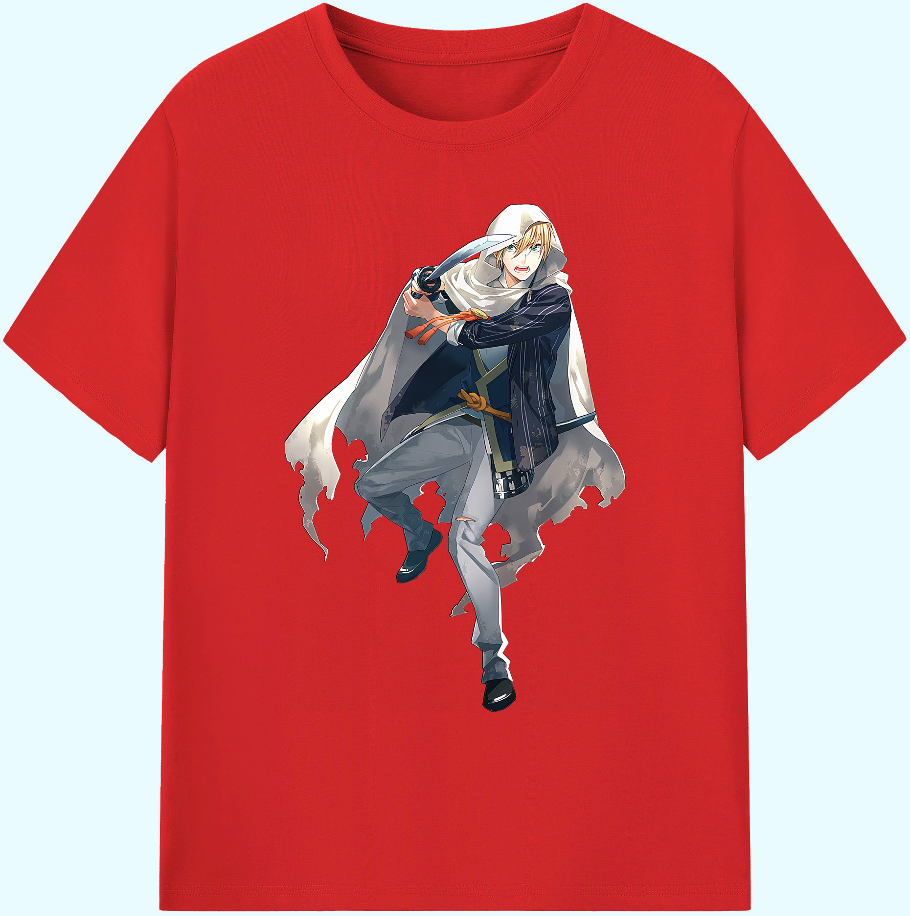 （画像用） 刀剣乱舞 Touken Ranbu 綿100％ メンズ半袖Tシャツ｜肌触りやわらか＆通気性