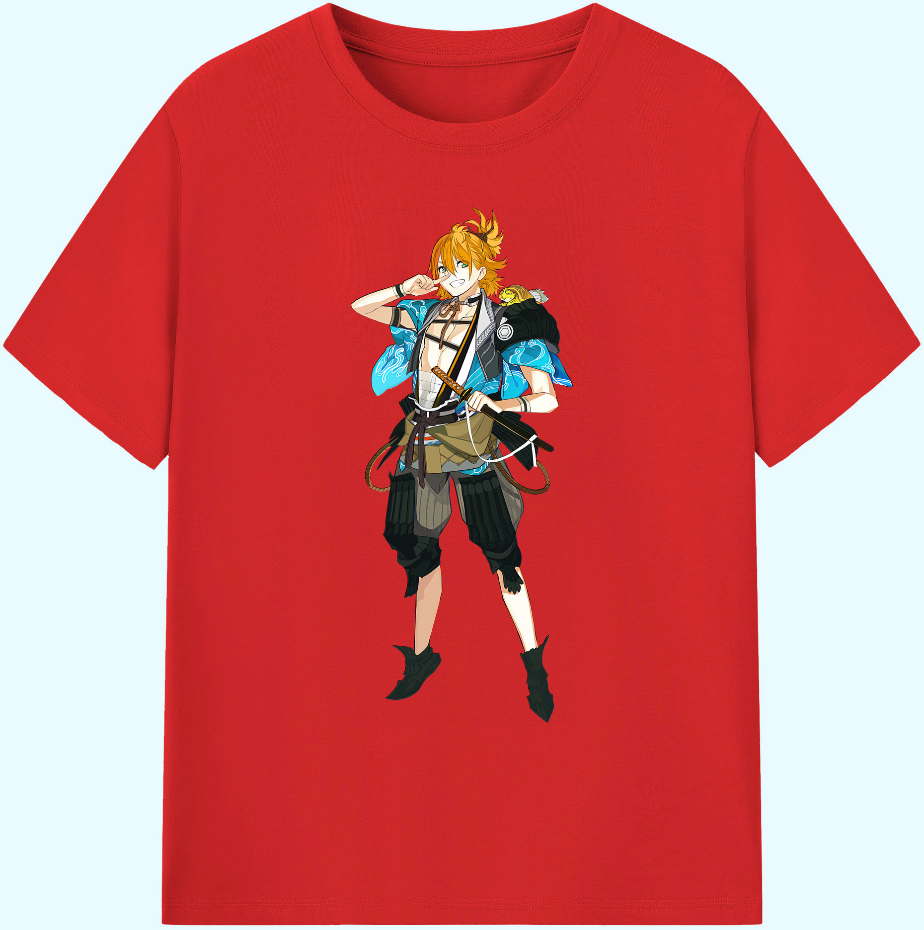 （画像用） 刀剣乱舞 Touken Ranbu 綿100％ メンズ半袖Tシャツ｜肌触りやわらか＆通気性
