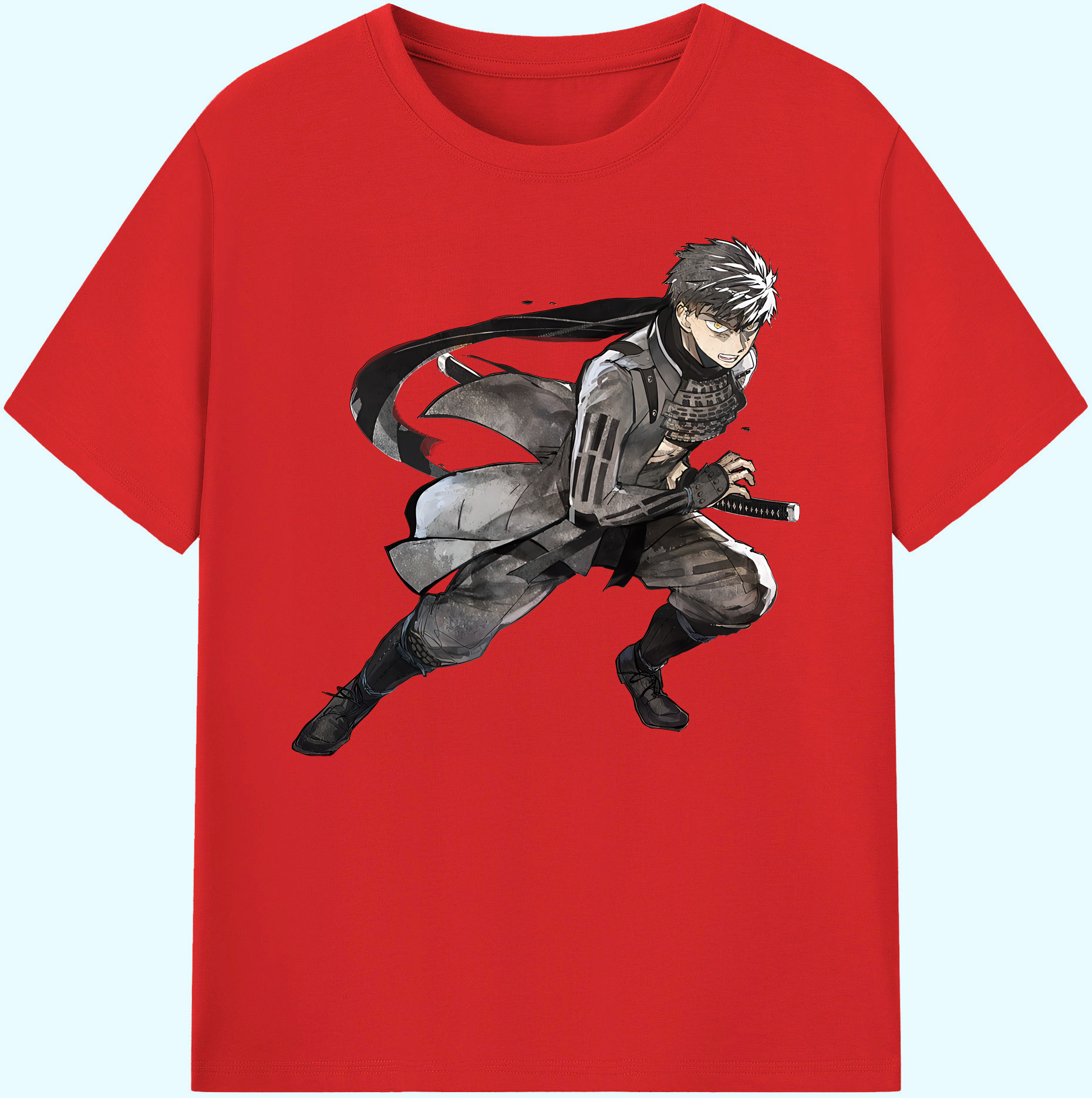 （画像用） 刀剣乱舞 Touken Ranbu 綿100％ メンズ半袖Tシャツ｜肌触りやわらか＆通気性