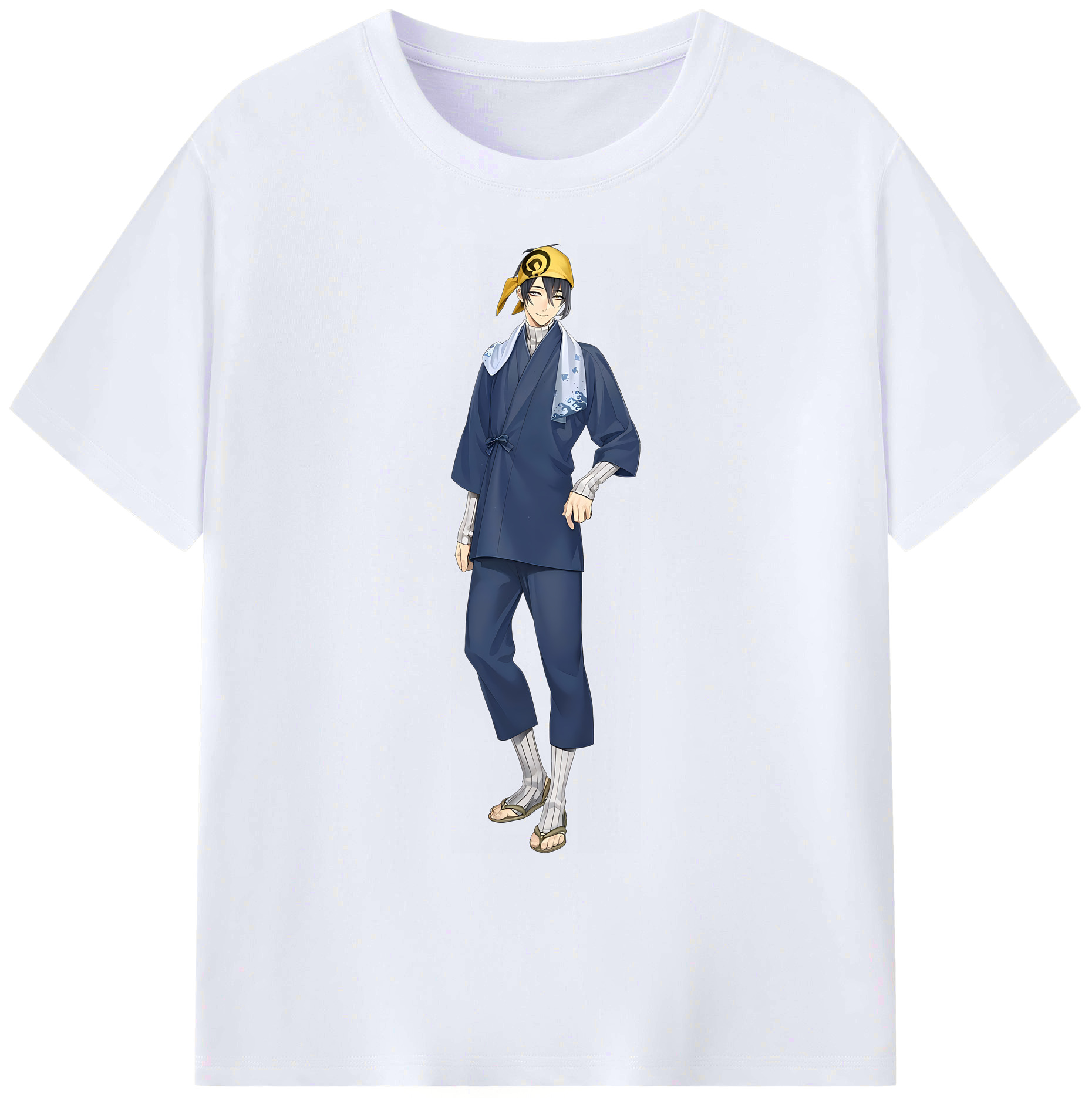 （画像用） 刀剣乱舞 Touken Ranbu 綿100％ メンズ半袖Tシャツ｜肌触りやわらか＆通気性