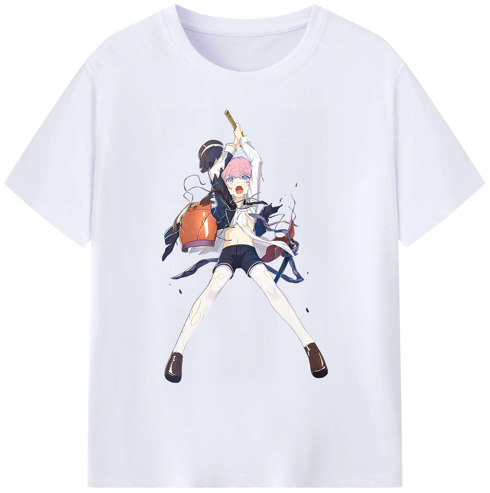 （画像用） 刀剣乱舞 Touken Ranbu 綿100％ メンズ半袖Tシャツ｜肌触りやわらか＆通気性