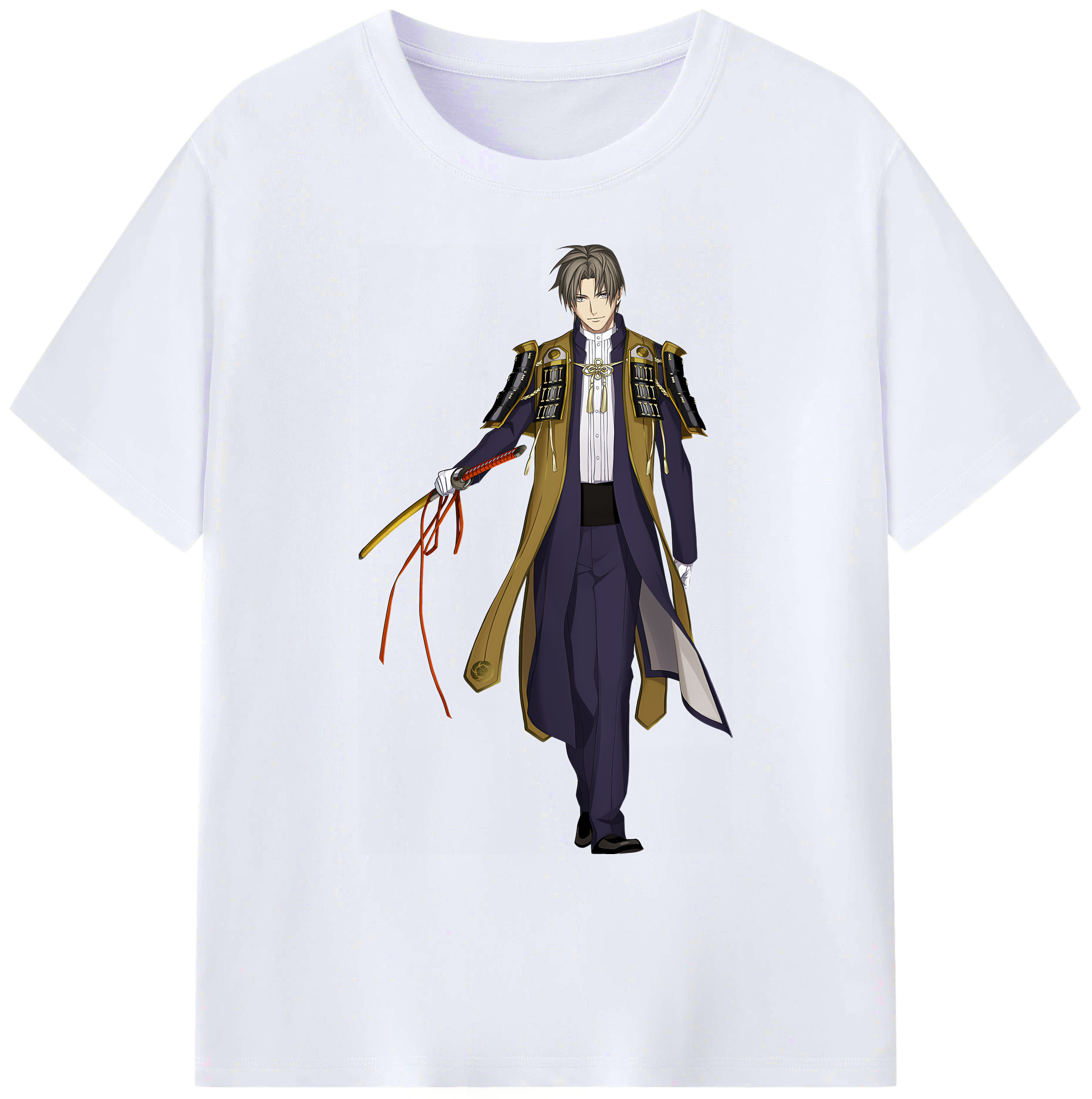 （画像用） 刀剣乱舞 Touken Ranbu 綿100％ メンズ半袖Tシャツ｜肌触りやわらか＆通気性