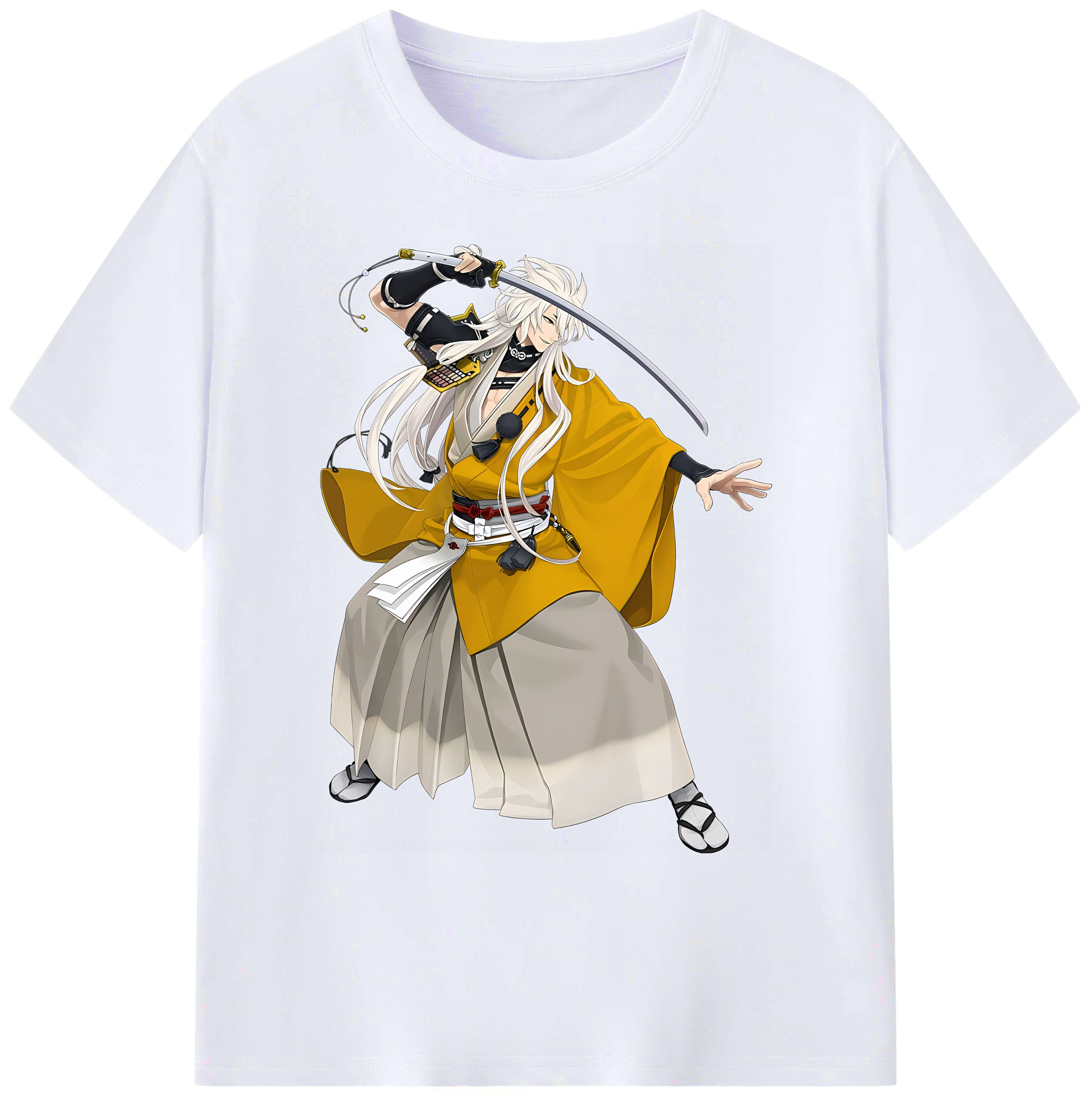 （画像用） 刀剣乱舞 Touken Ranbu 綿100％ メンズ半袖Tシャツ｜肌触りやわらか＆通気性