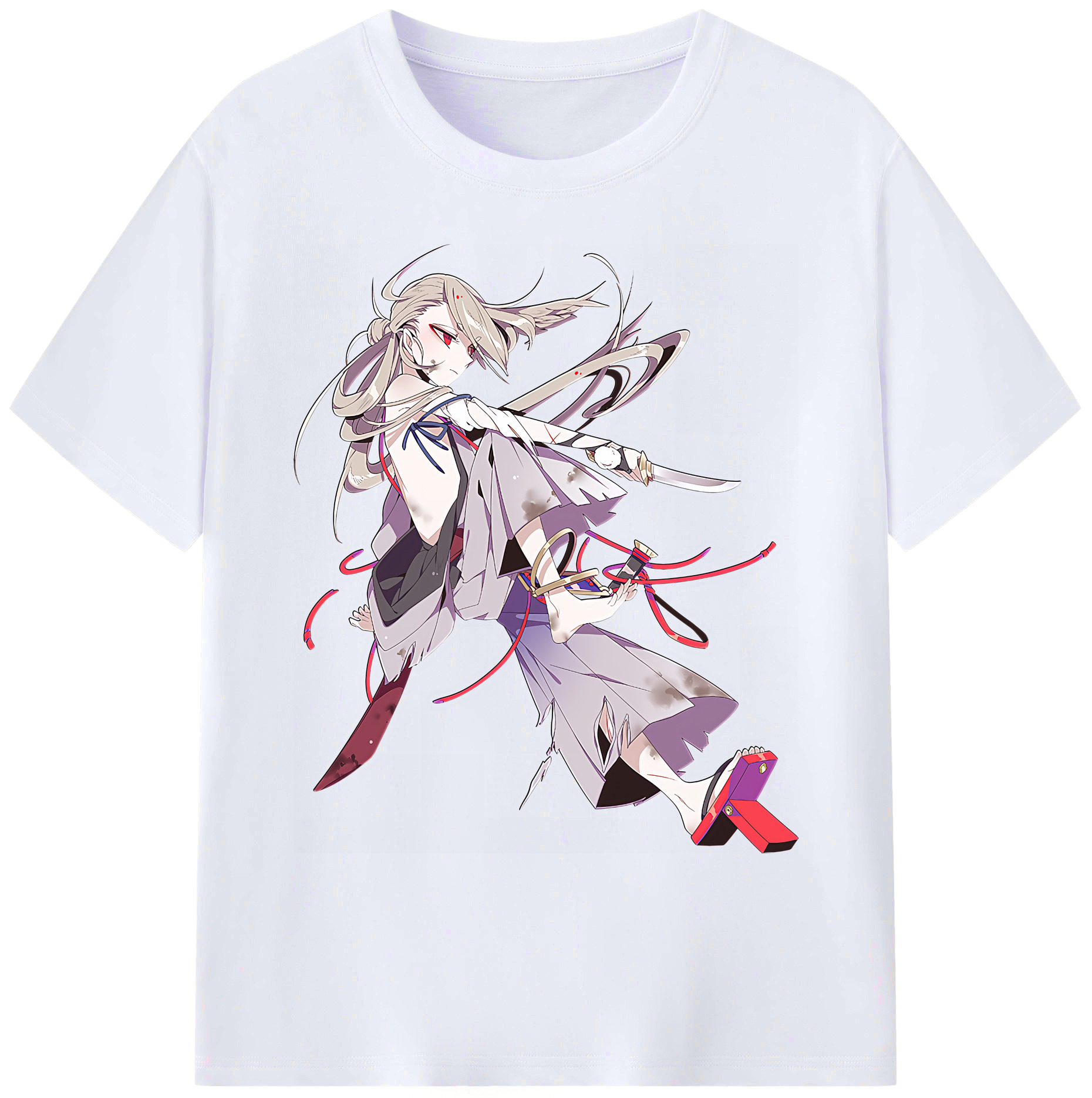 （画像用） 刀剣乱舞 Touken Ranbu 綿100％ メンズ半袖Tシャツ｜肌触りやわらか＆通気性