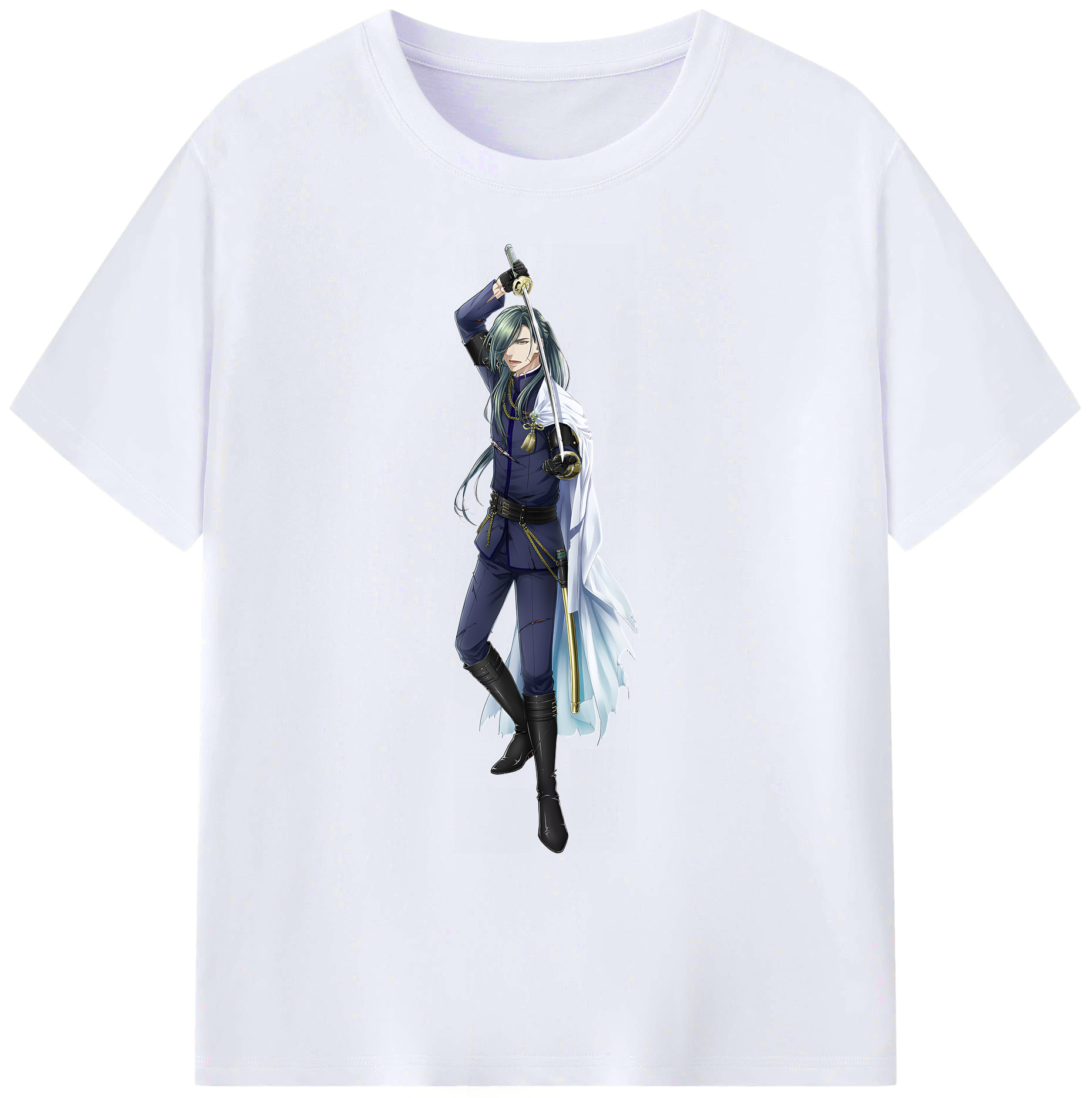 （画像用） 刀剣乱舞 Touken Ranbu 綿100％ メンズ半袖Tシャツ｜肌触りやわらか＆通気性