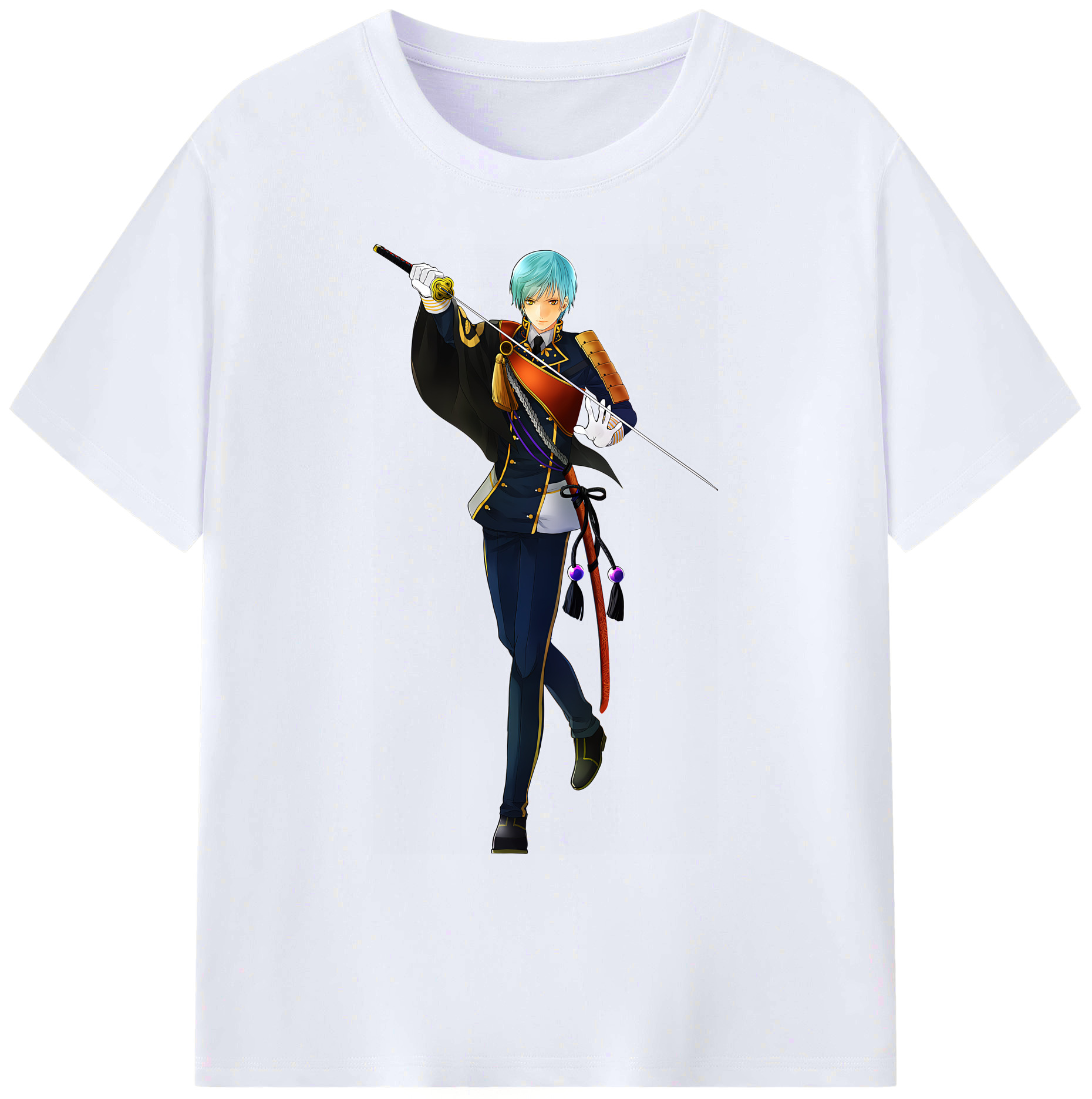（画像用） 刀剣乱舞 Touken Ranbu 綿100％ メンズ半袖Tシャツ｜肌触りやわらか＆通気性
