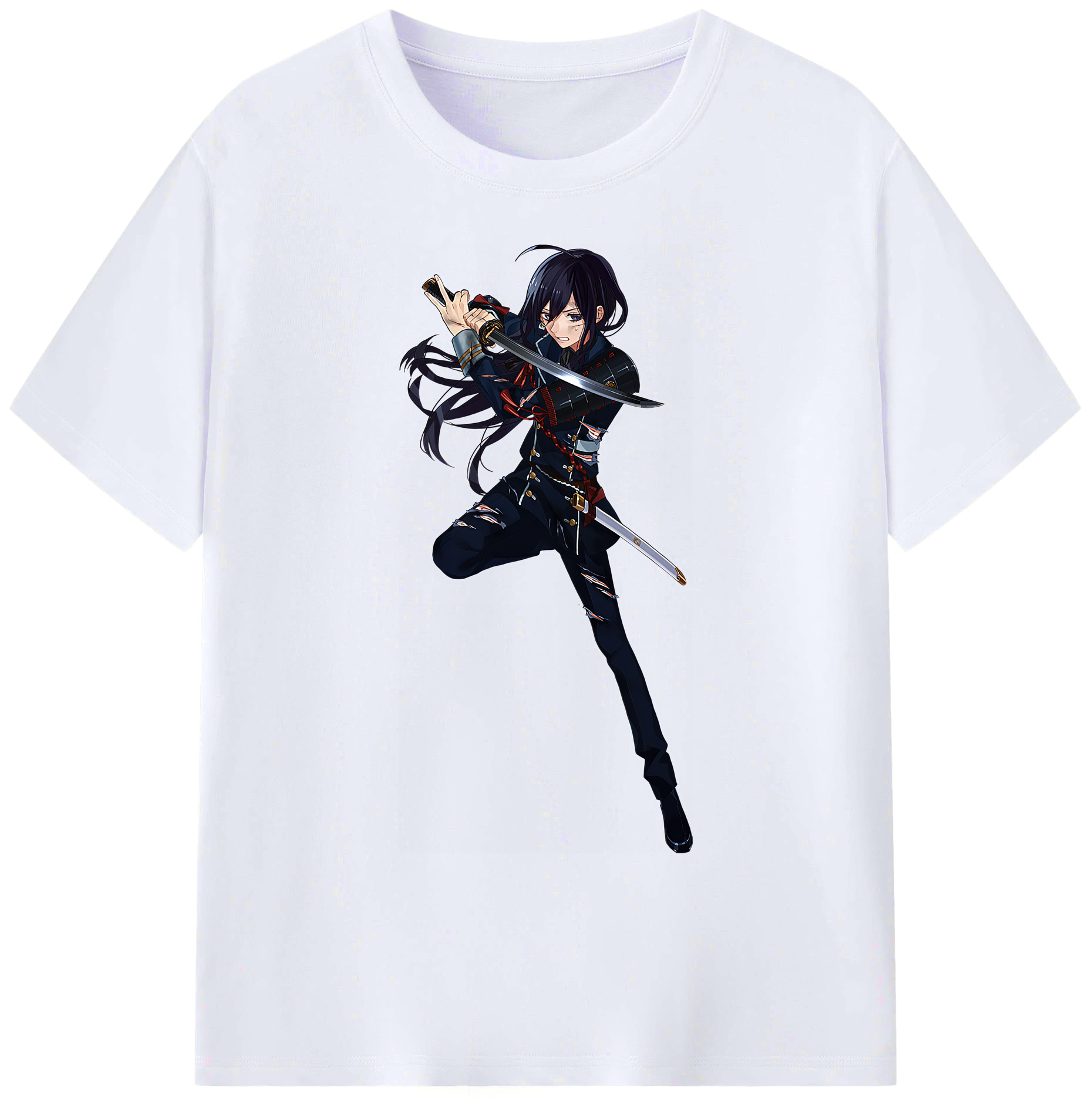 （画像用） 刀剣乱舞 Touken Ranbu 綿100％ メンズ半袖Tシャツ｜肌触りやわらか＆通気性
