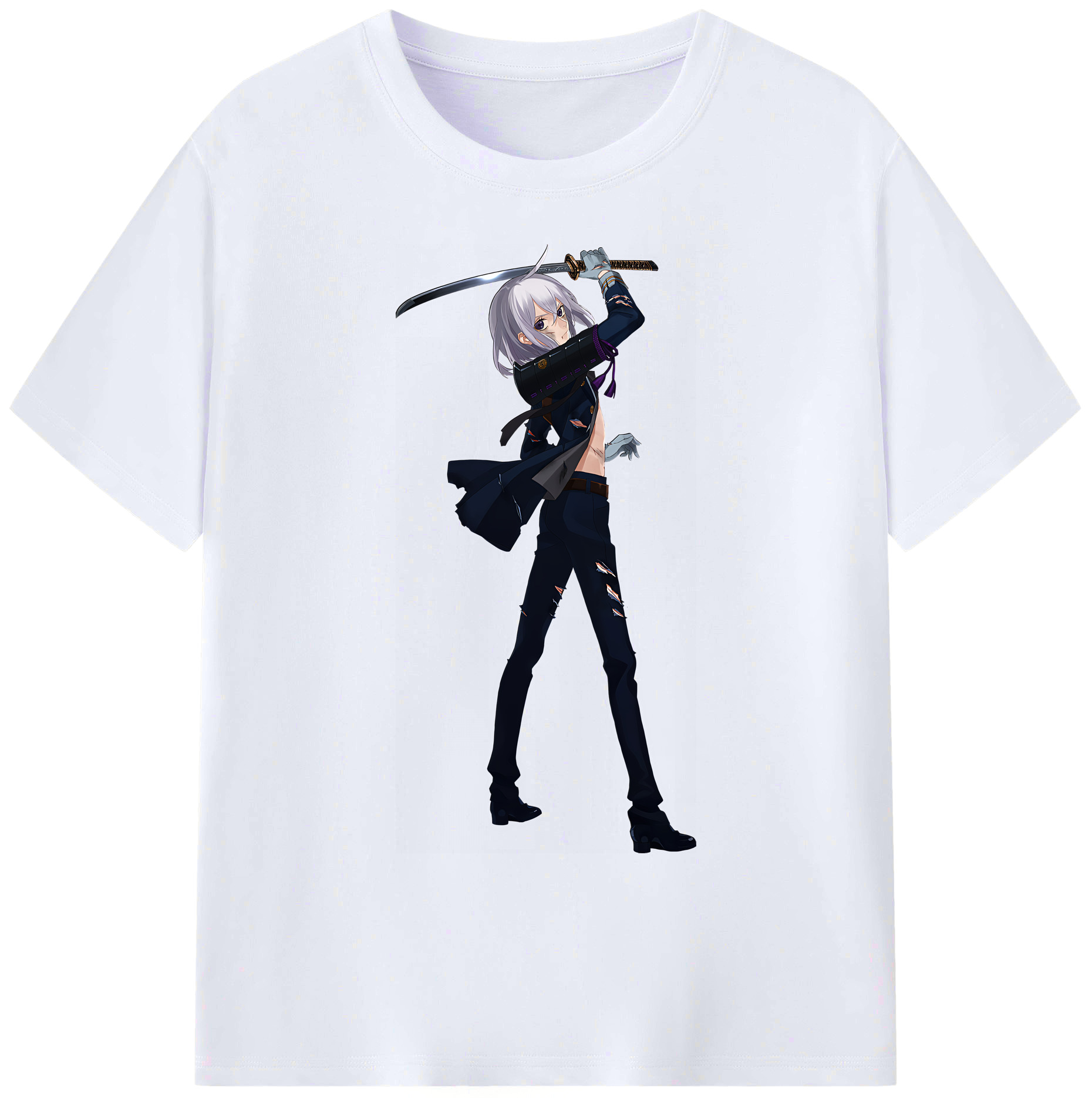 （画像用） 刀剣乱舞 Touken Ranbu 綿100％ メンズ半袖Tシャツ｜肌触りやわらか＆通気性