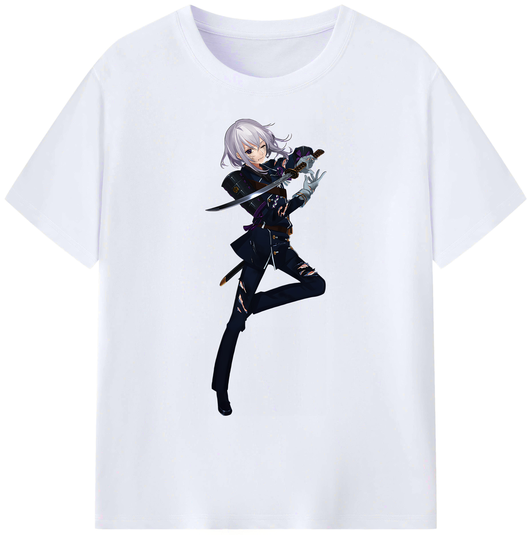 （画像用） 刀剣乱舞 Touken Ranbu 綿100％ メンズ半袖Tシャツ｜肌触りやわらか＆通気性
