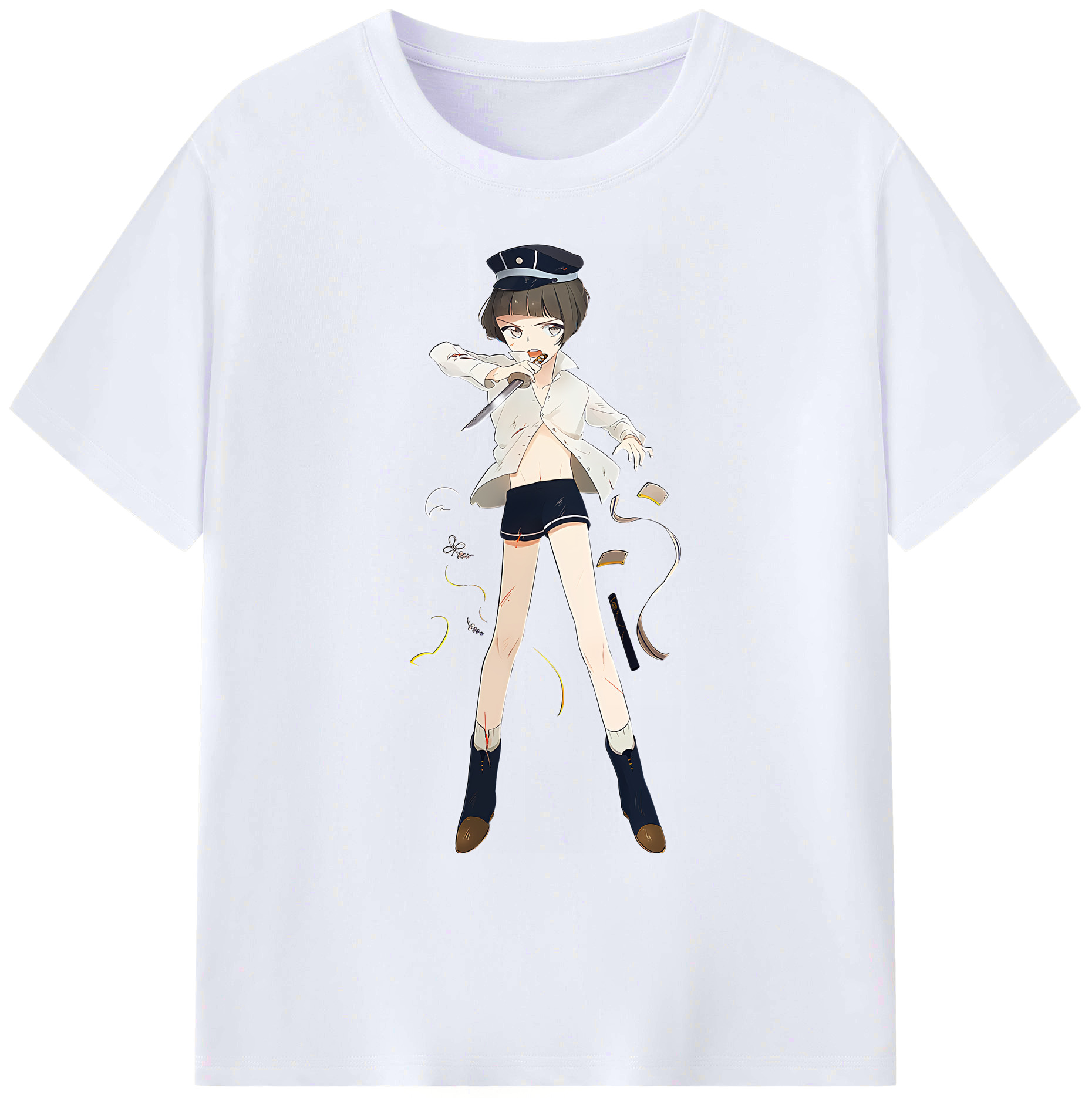 （画像用） 刀剣乱舞 Touken Ranbu 綿100％ メンズ半袖Tシャツ｜肌触りやわらか＆通気性