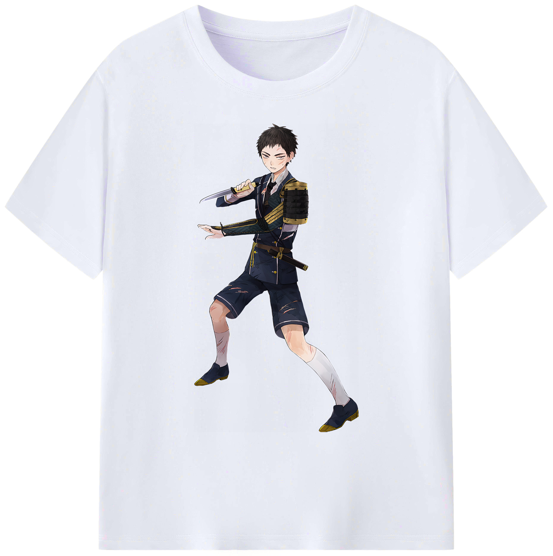 （画像用） 刀剣乱舞 Touken Ranbu 綿100％ メンズ半袖Tシャツ｜肌触りやわらか＆通気性