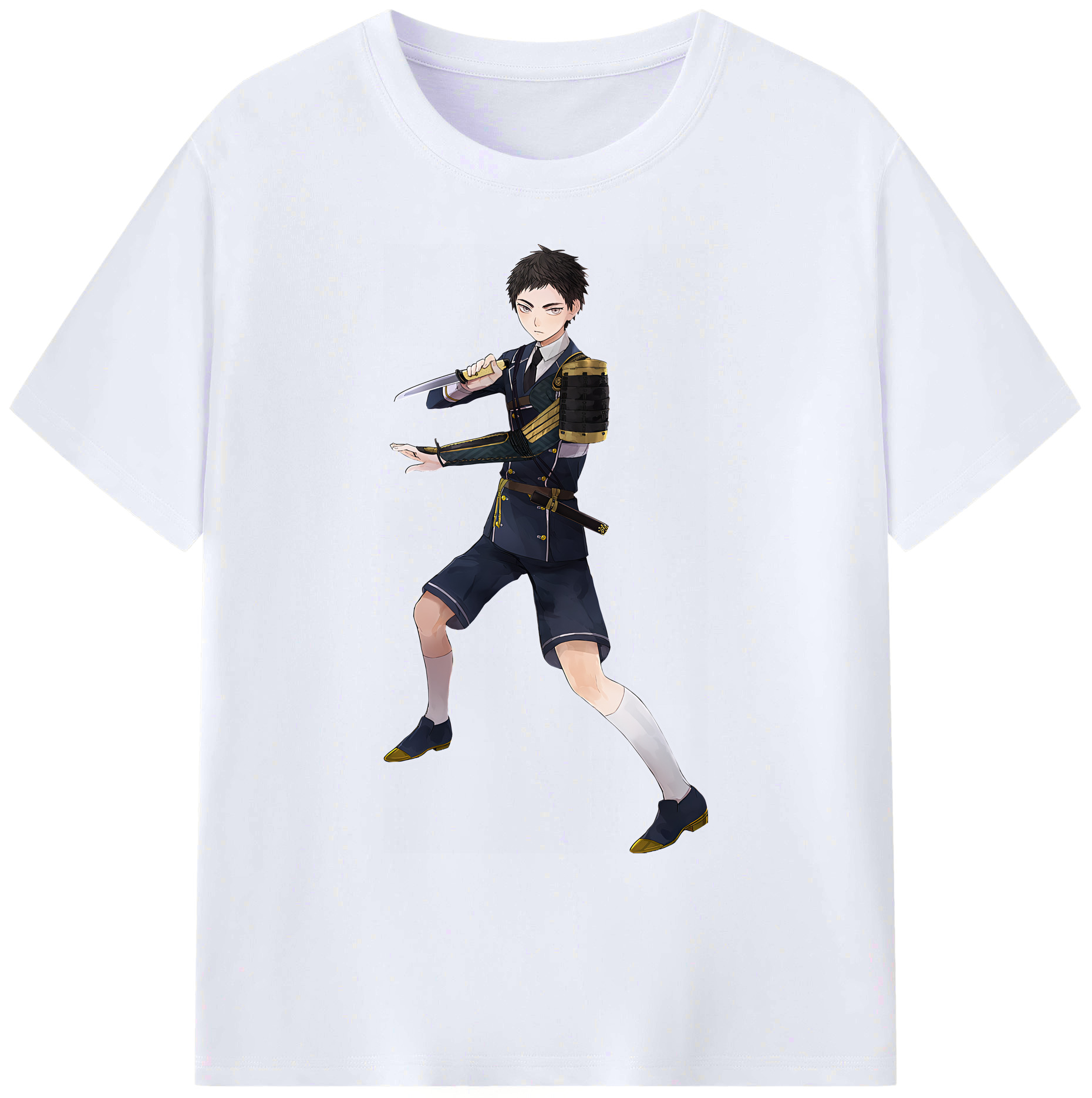 （画像用） 刀剣乱舞 Touken Ranbu 綿100％ メンズ半袖Tシャツ｜肌触りやわらか＆通気性