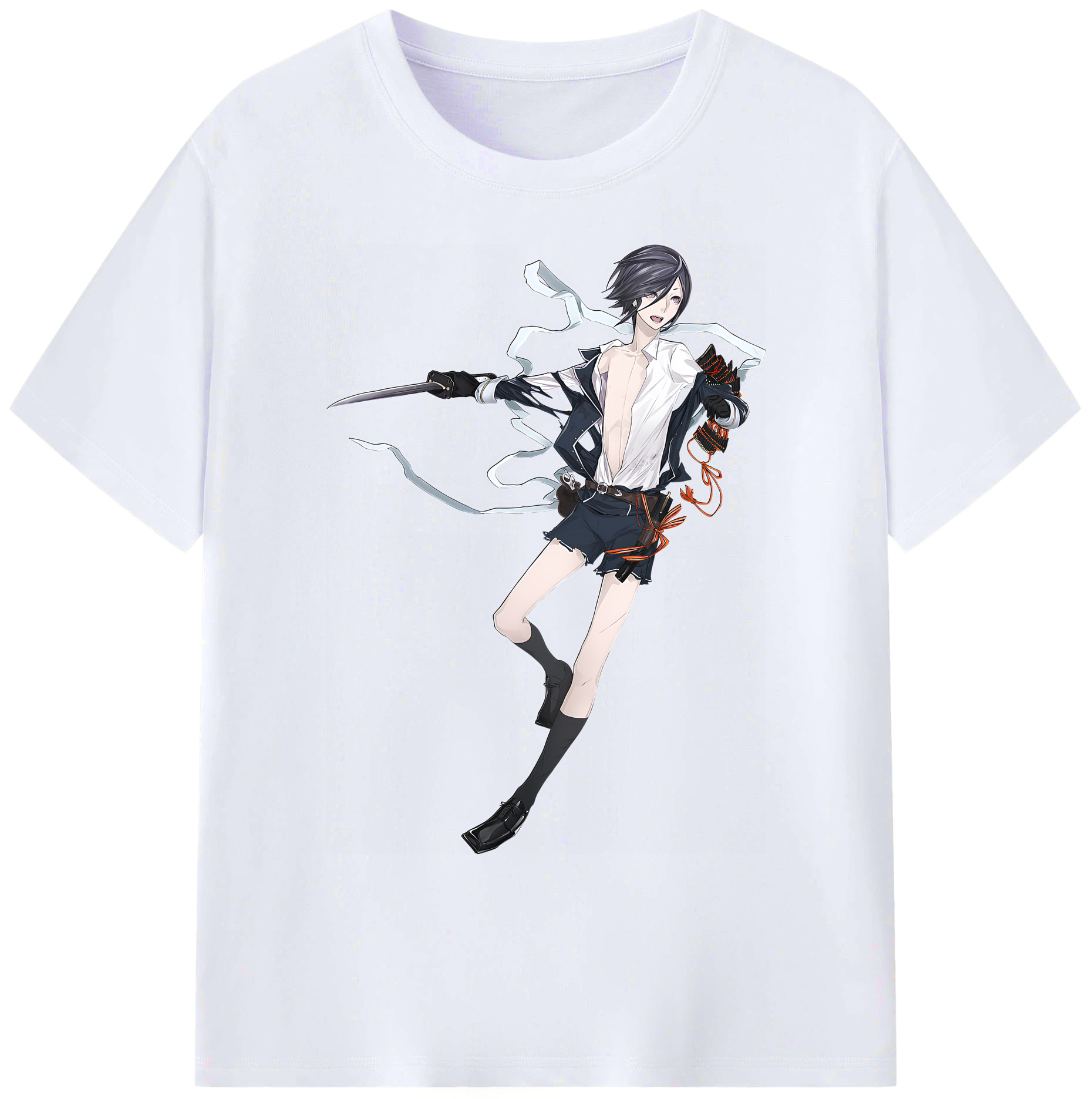（画像用） 刀剣乱舞 Touken Ranbu 綿100％ メンズ半袖Tシャツ｜肌触りやわらか＆通気性