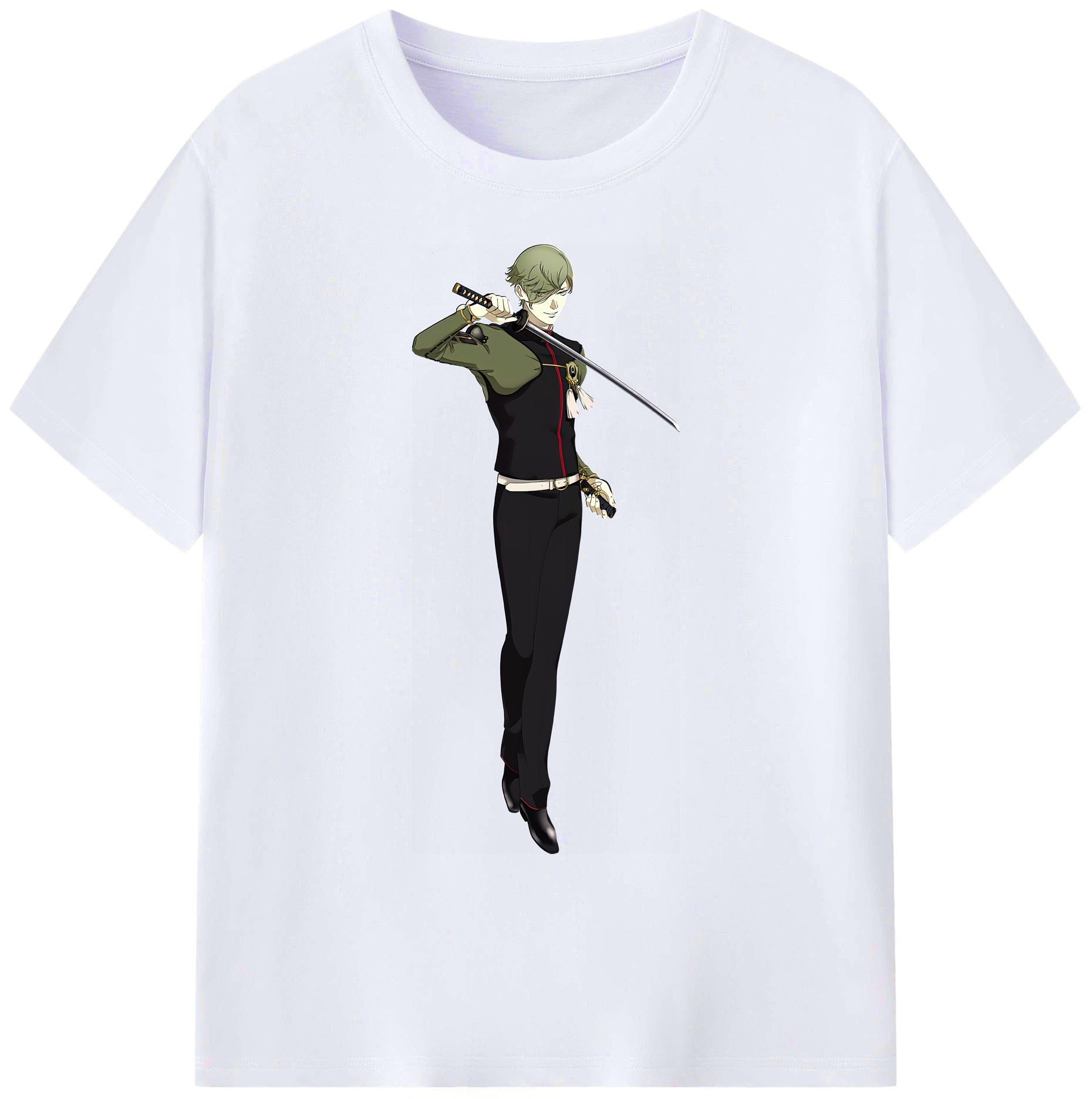 （画像用） 刀剣乱舞 Touken Ranbu 綿100％ メンズ半袖Tシャツ｜肌触りやわらか＆通気性