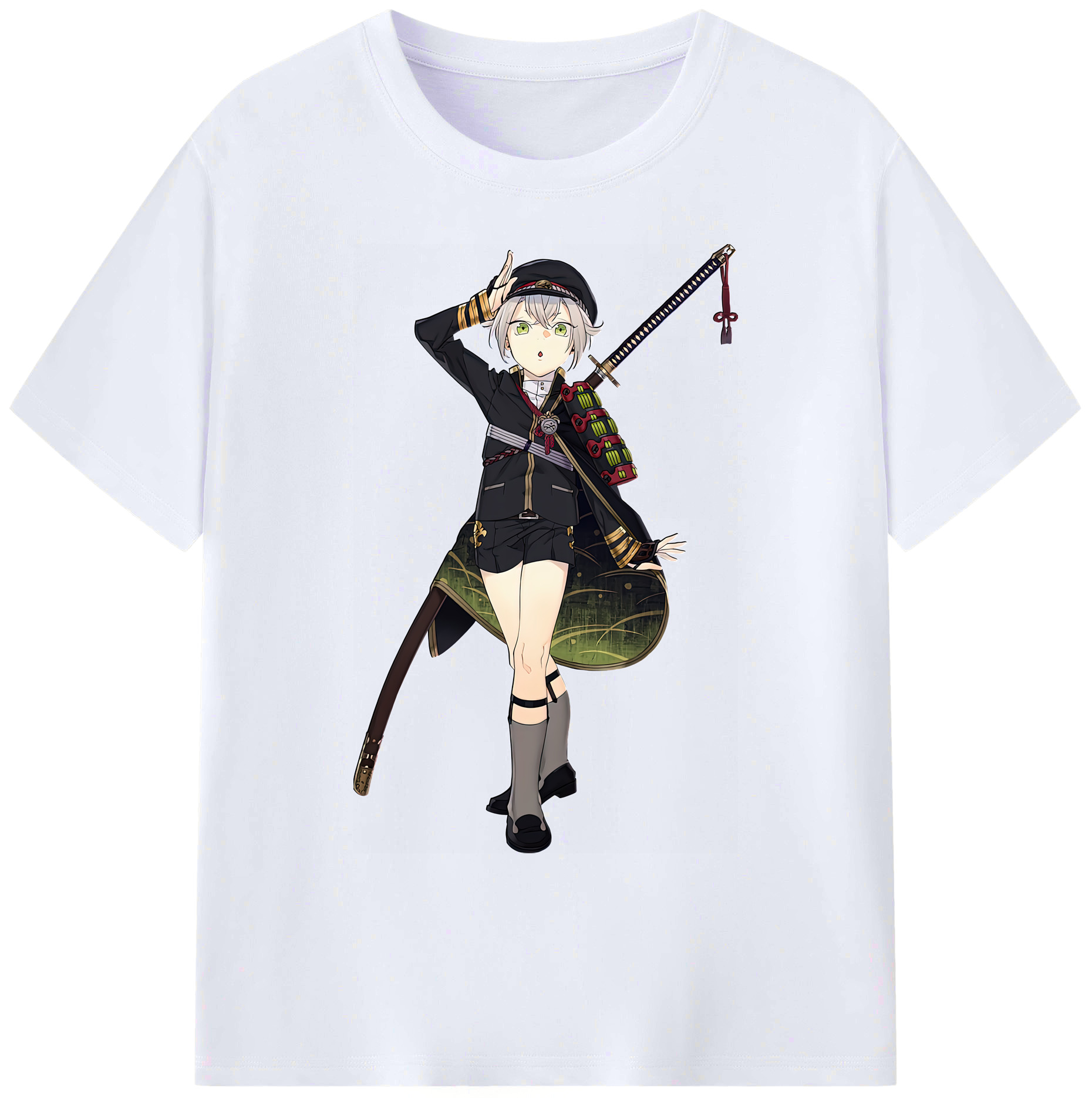 （画像用） 刀剣乱舞 Touken Ranbu 綿100％ メンズ半袖Tシャツ｜肌触りやわらか＆通気性