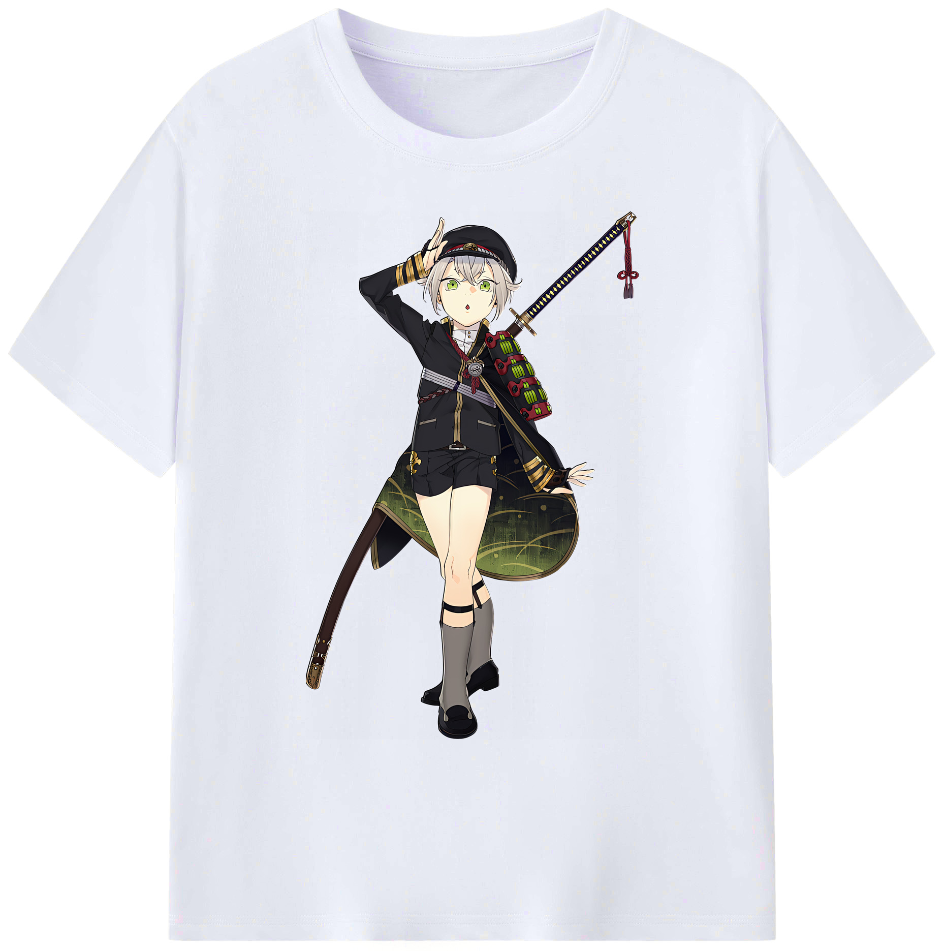 （画像用） 刀剣乱舞 Touken Ranbu 綿100％ メンズ半袖Tシャツ｜肌触りやわらか＆通気性
