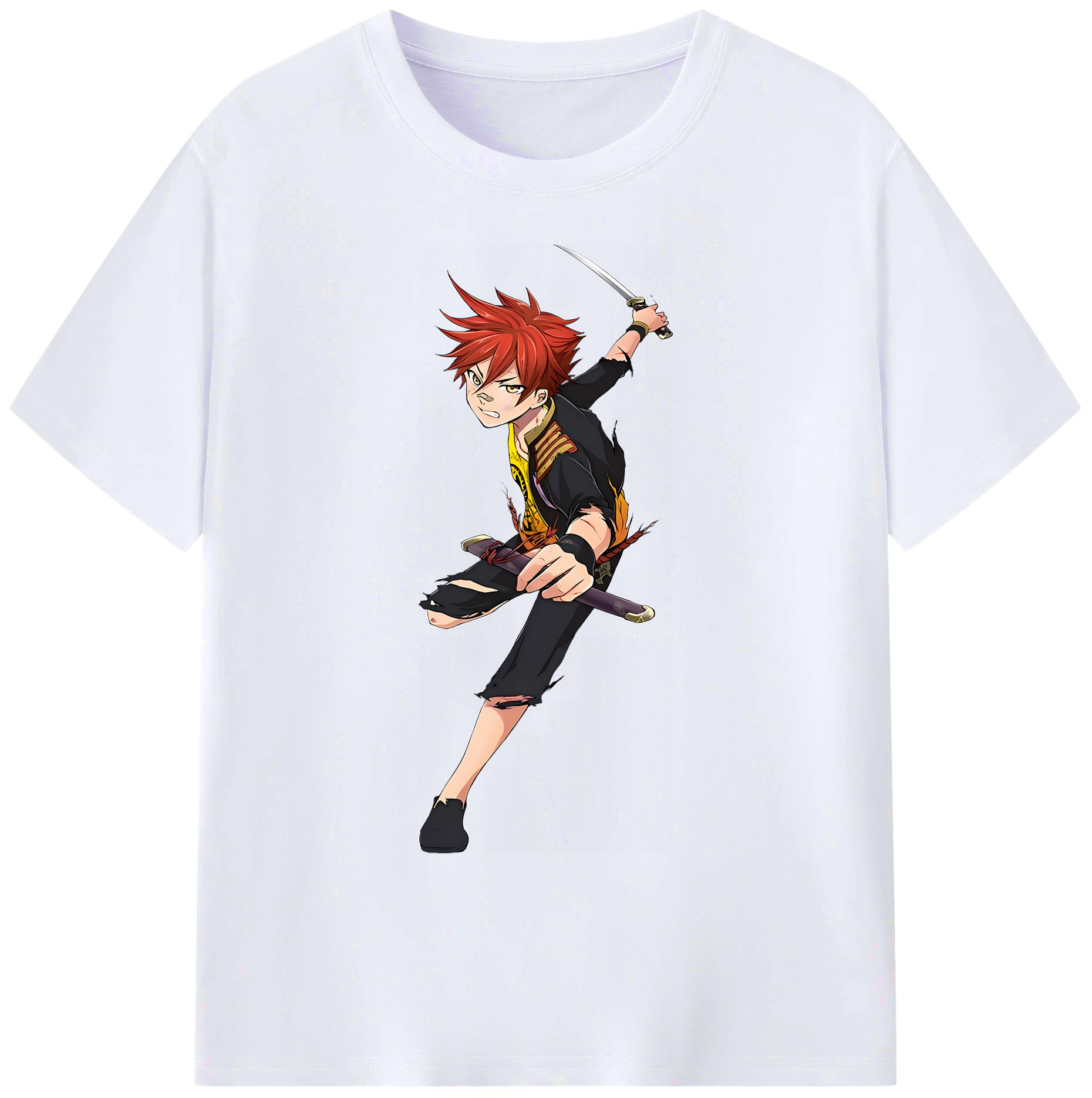 （画像用） 刀剣乱舞 Touken Ranbu 綿100％ メンズ半袖Tシャツ｜肌触りやわらか＆通気性