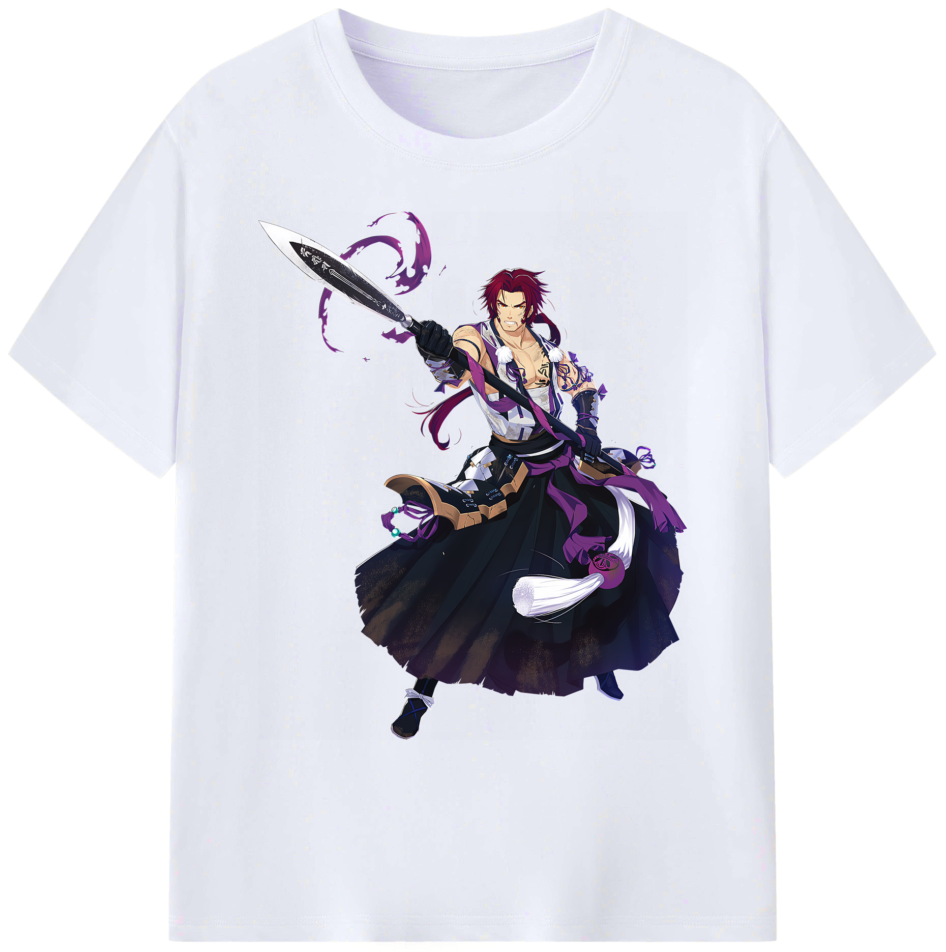 （画像用） 刀剣乱舞 Touken Ranbu 綿100％ メンズ半袖Tシャツ｜肌触りやわらか＆通気性