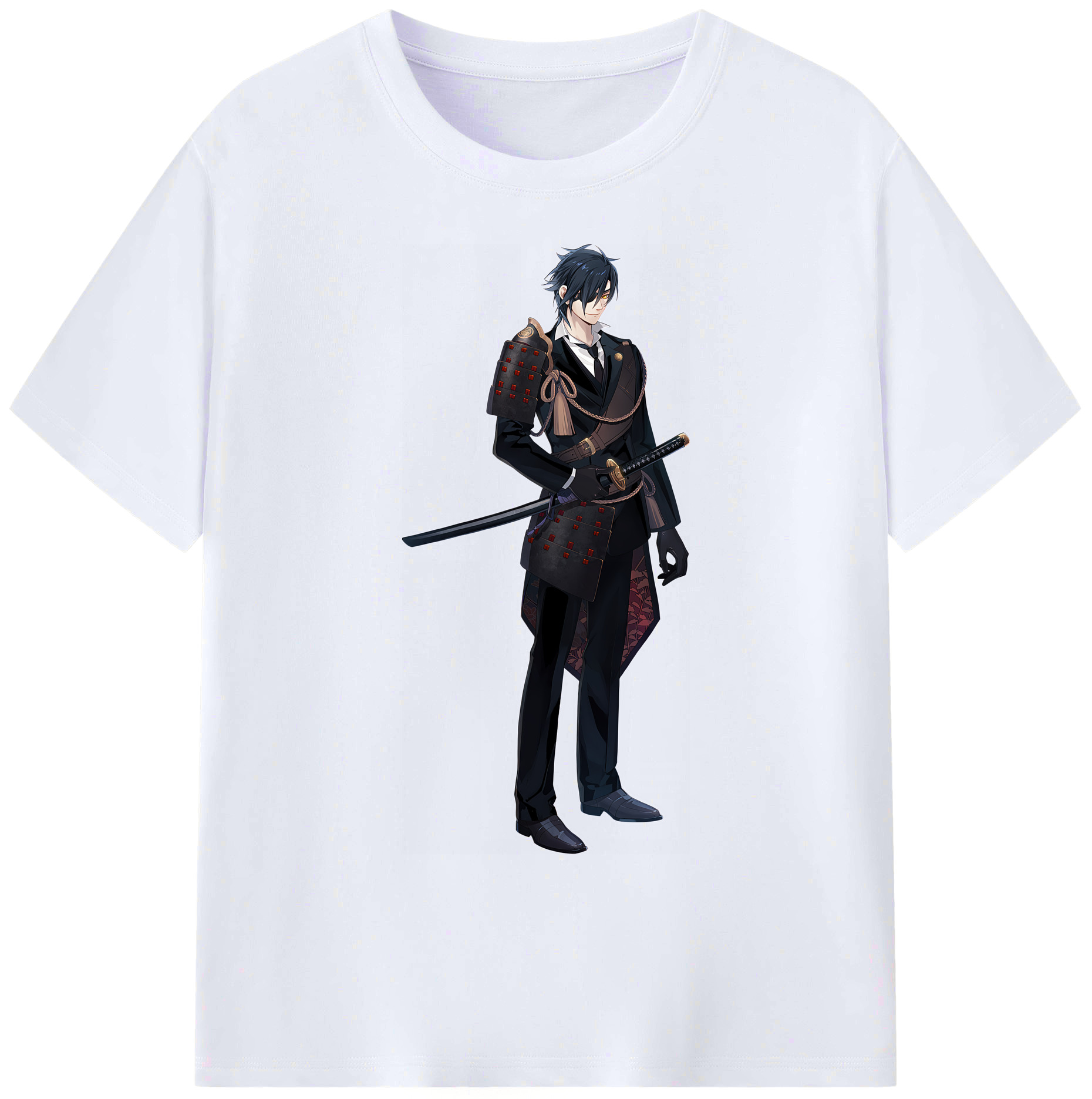 （画像用） 刀剣乱舞 Touken Ranbu 綿100％ メンズ半袖Tシャツ｜肌触りやわらか＆通気性