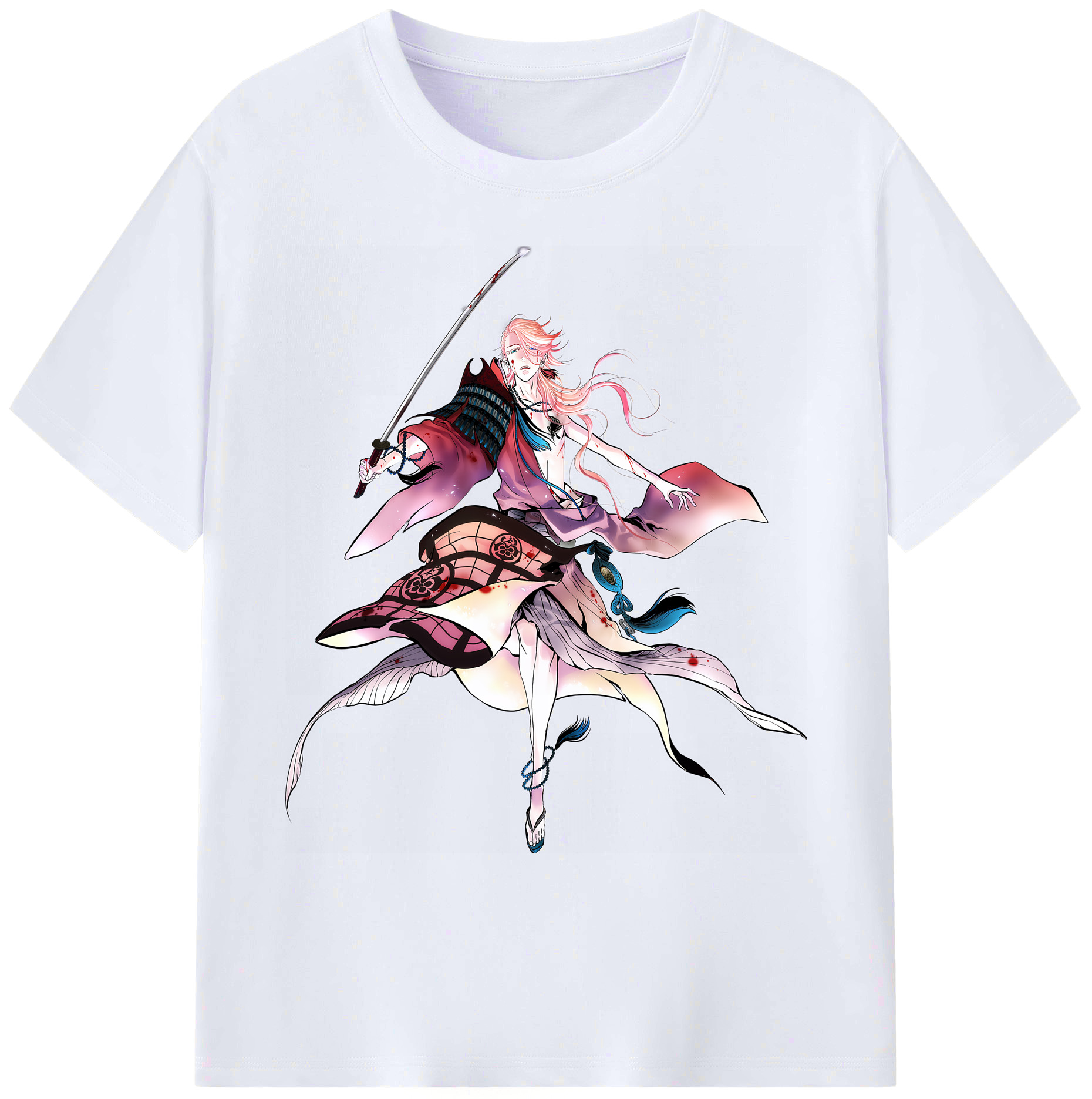 （画像用） 刀剣乱舞 Touken Ranbu 綿100％ メンズ半袖Tシャツ｜肌触りやわらか＆通気性