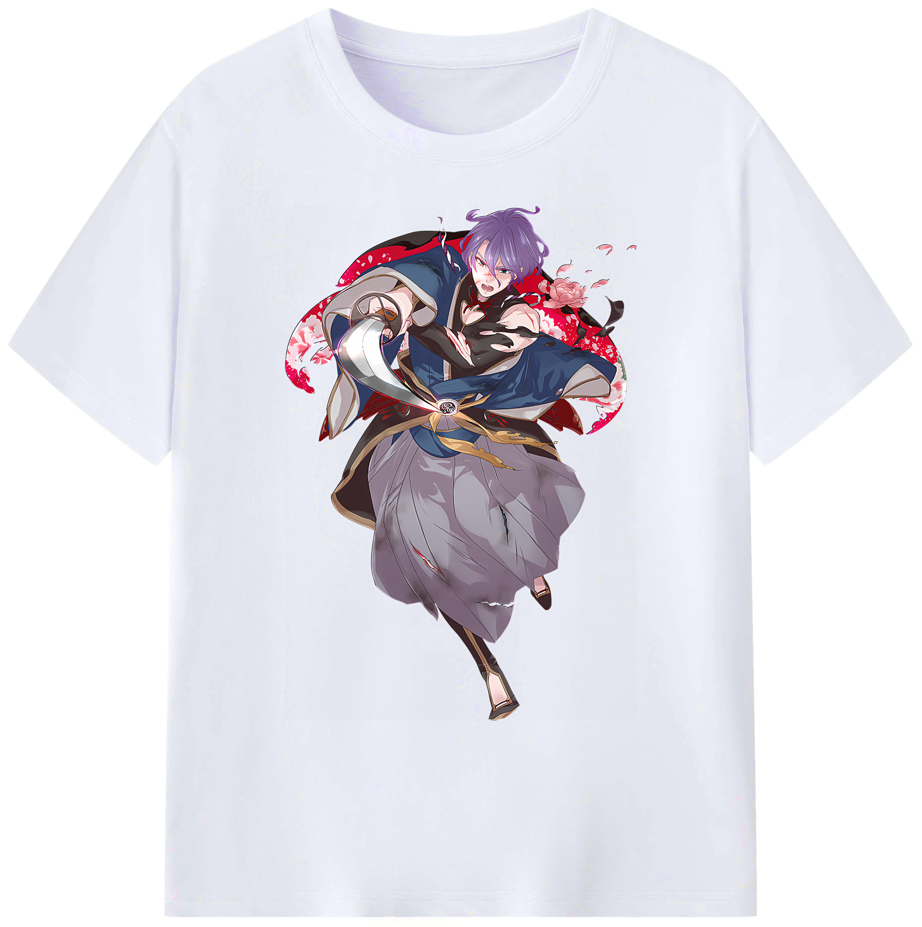 （画像用） 刀剣乱舞 Touken Ranbu 綿100％ メンズ半袖Tシャツ｜肌触りやわらか＆通気性