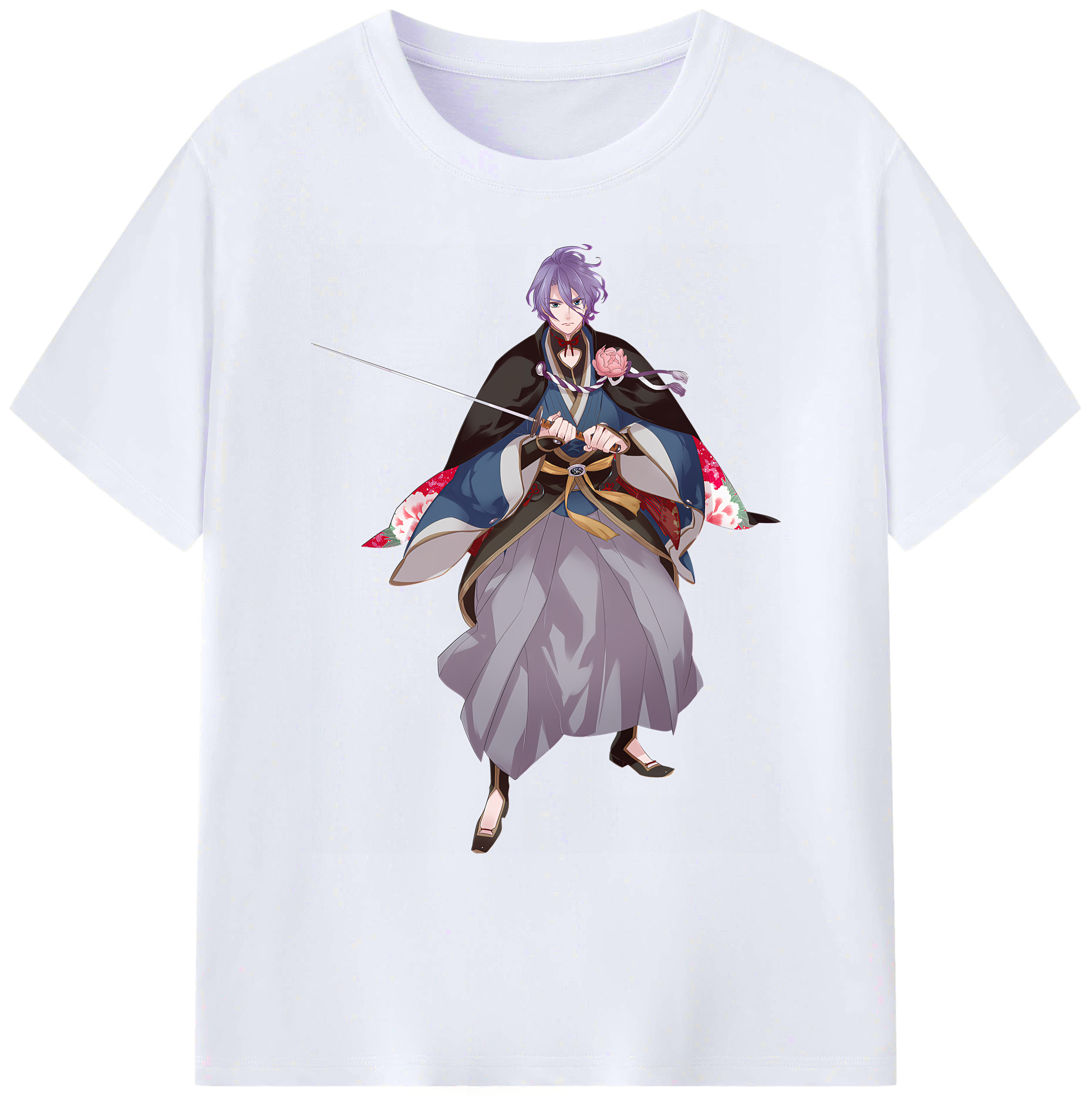 （画像用） 刀剣乱舞 Touken Ranbu 綿100％ メンズ半袖Tシャツ｜肌触りやわらか＆通気性