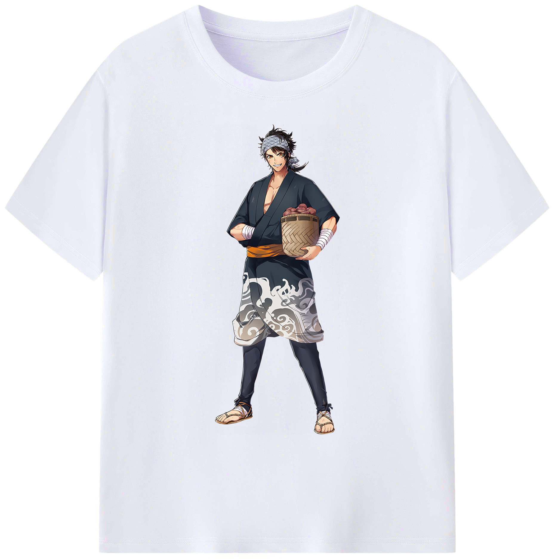 （画像用） 刀剣乱舞 Touken Ranbu 綿100％ メンズ半袖Tシャツ｜肌触りやわらか＆通気性