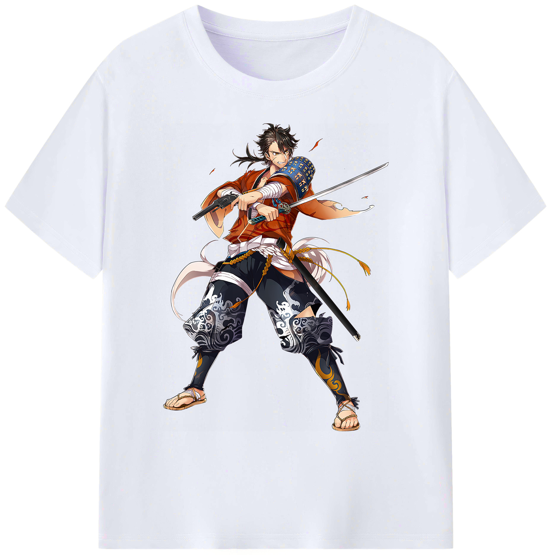 （画像用） 刀剣乱舞 Touken Ranbu 綿100％ メンズ半袖Tシャツ｜肌触りやわらか＆通気性
