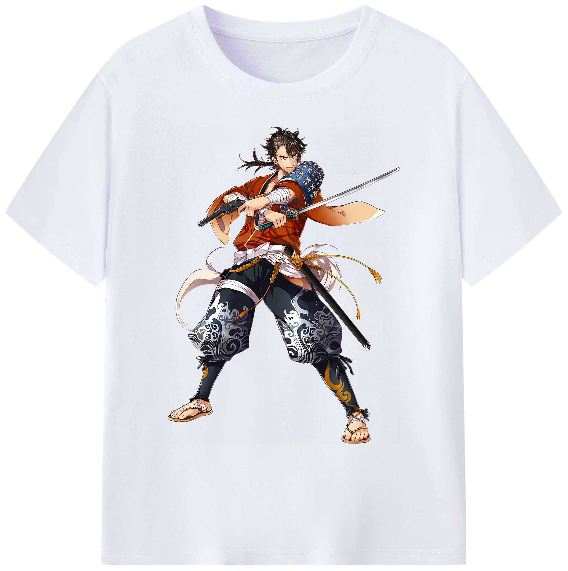 （画像用） 刀剣乱舞 Touken Ranbu 綿100％ メンズ半袖Tシャツ｜肌触りやわらか＆通気性