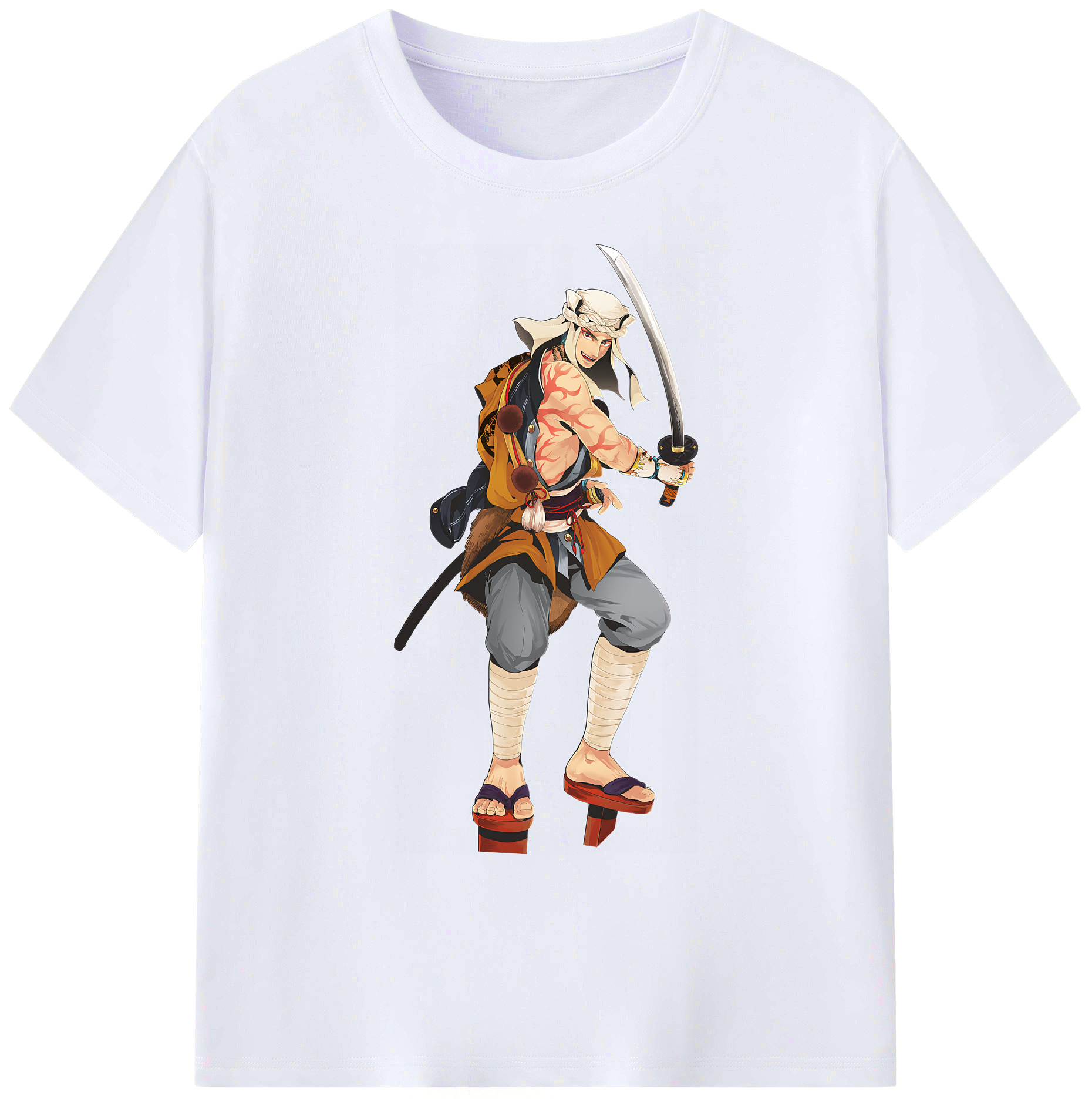 （画像用） 刀剣乱舞 Touken Ranbu 綿100％ メンズ半袖Tシャツ｜肌触りやわらか＆通気性