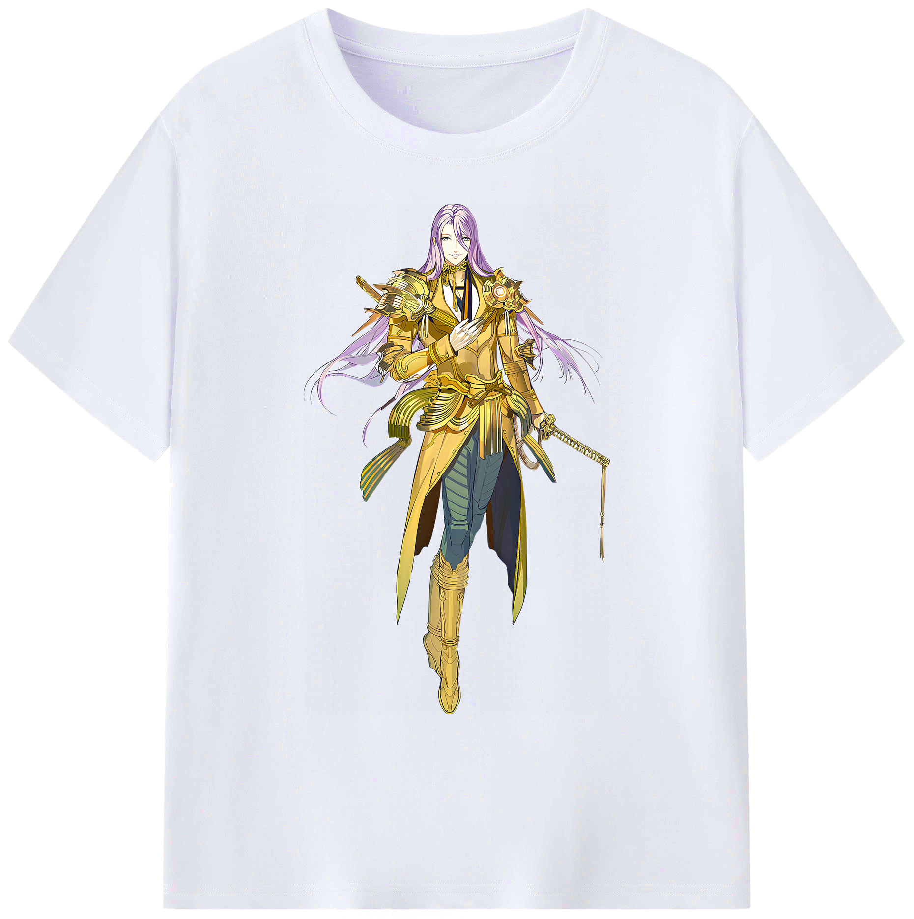 （画像用） 刀剣乱舞 Touken Ranbu 綿100％ メンズ半袖Tシャツ｜肌触りやわらか＆通気性