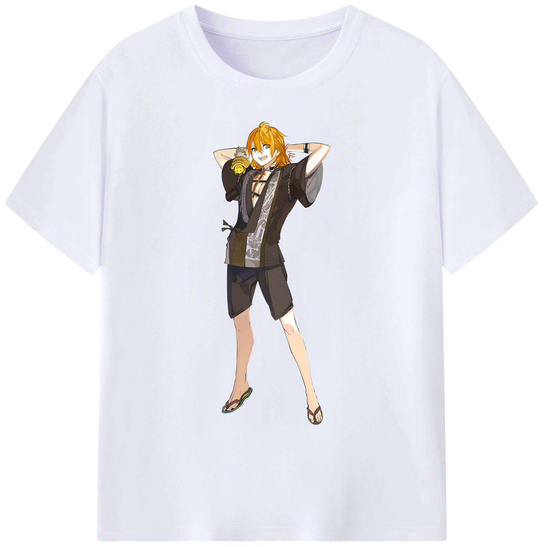 （画像用） 刀剣乱舞 Touken Ranbu 綿100％ メンズ半袖Tシャツ｜肌触りやわらか＆通気性