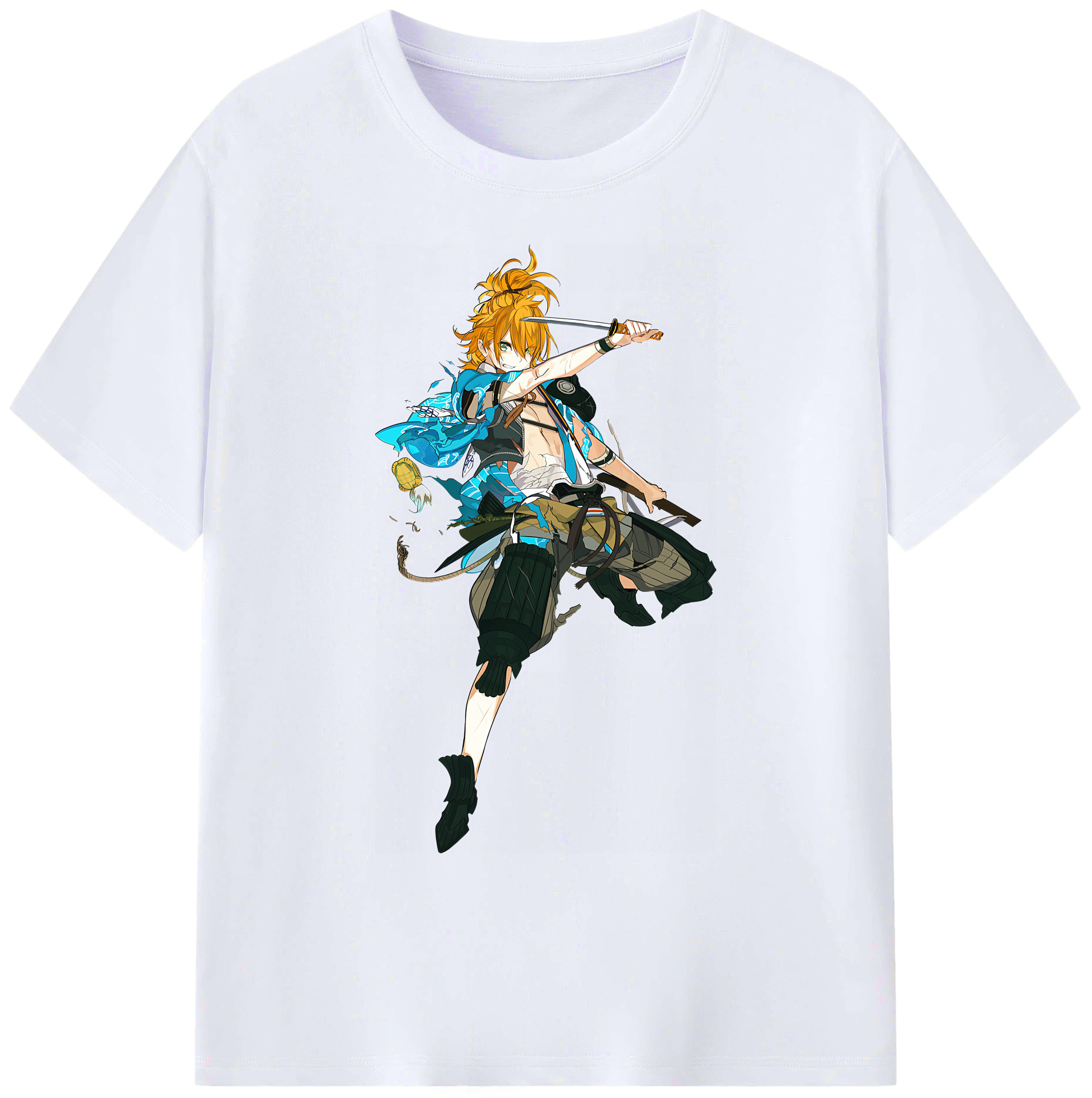（画像用） 刀剣乱舞 Touken Ranbu 綿100％ メンズ半袖Tシャツ｜肌触りやわらか＆通気性