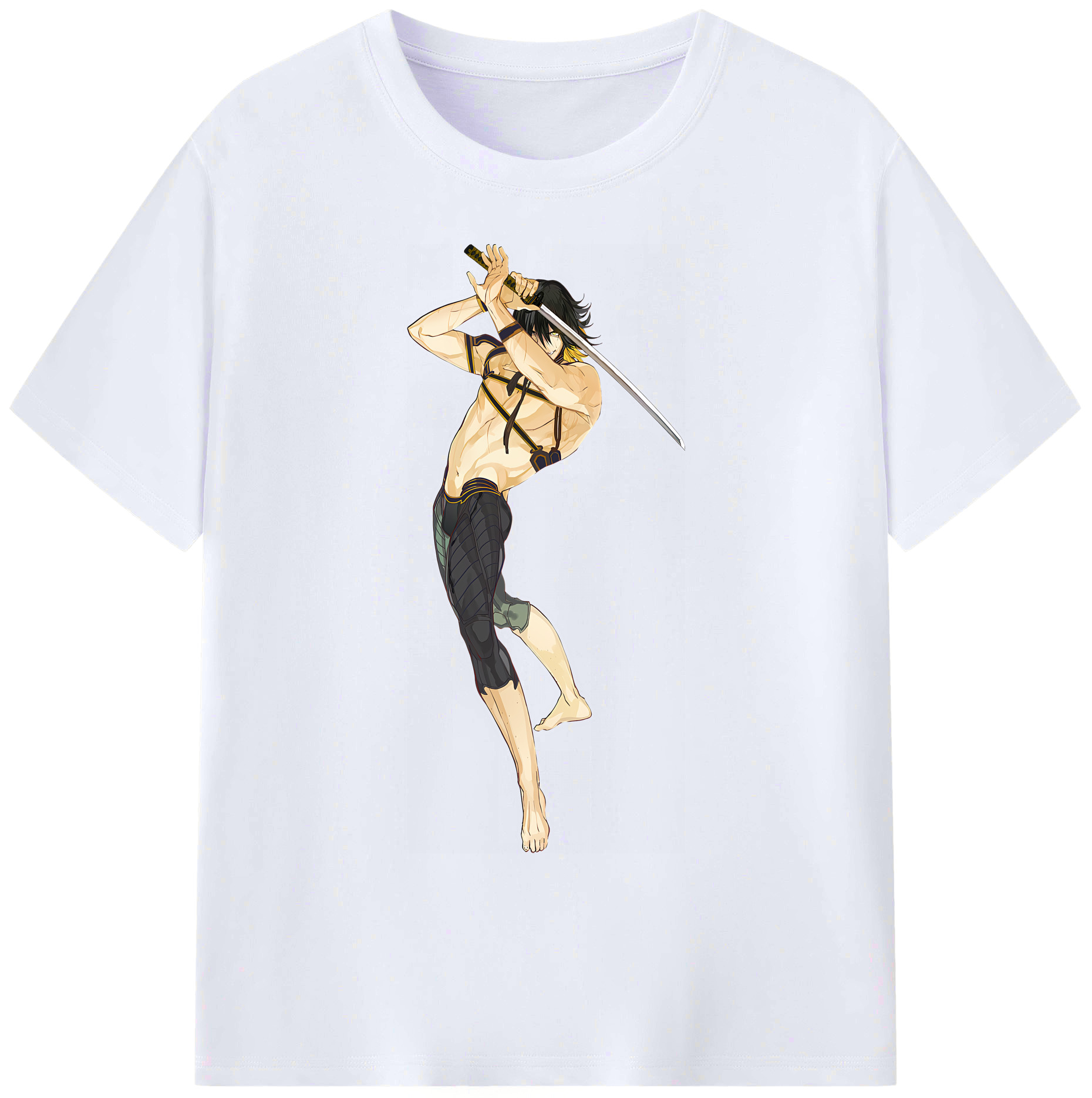（画像用） 刀剣乱舞 Touken Ranbu 綿100％ メンズ半袖Tシャツ｜肌触りやわらか＆通気性