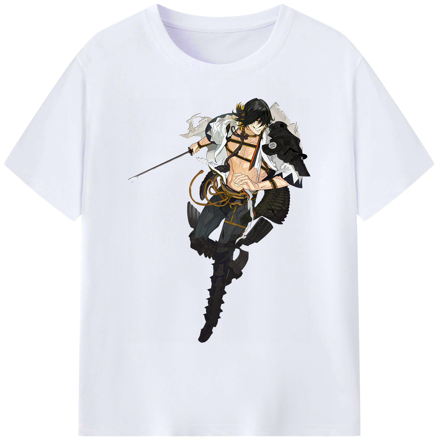（画像用） 刀剣乱舞 Touken Ranbu 綿100％ メンズ半袖Tシャツ｜肌触りやわらか＆通気性