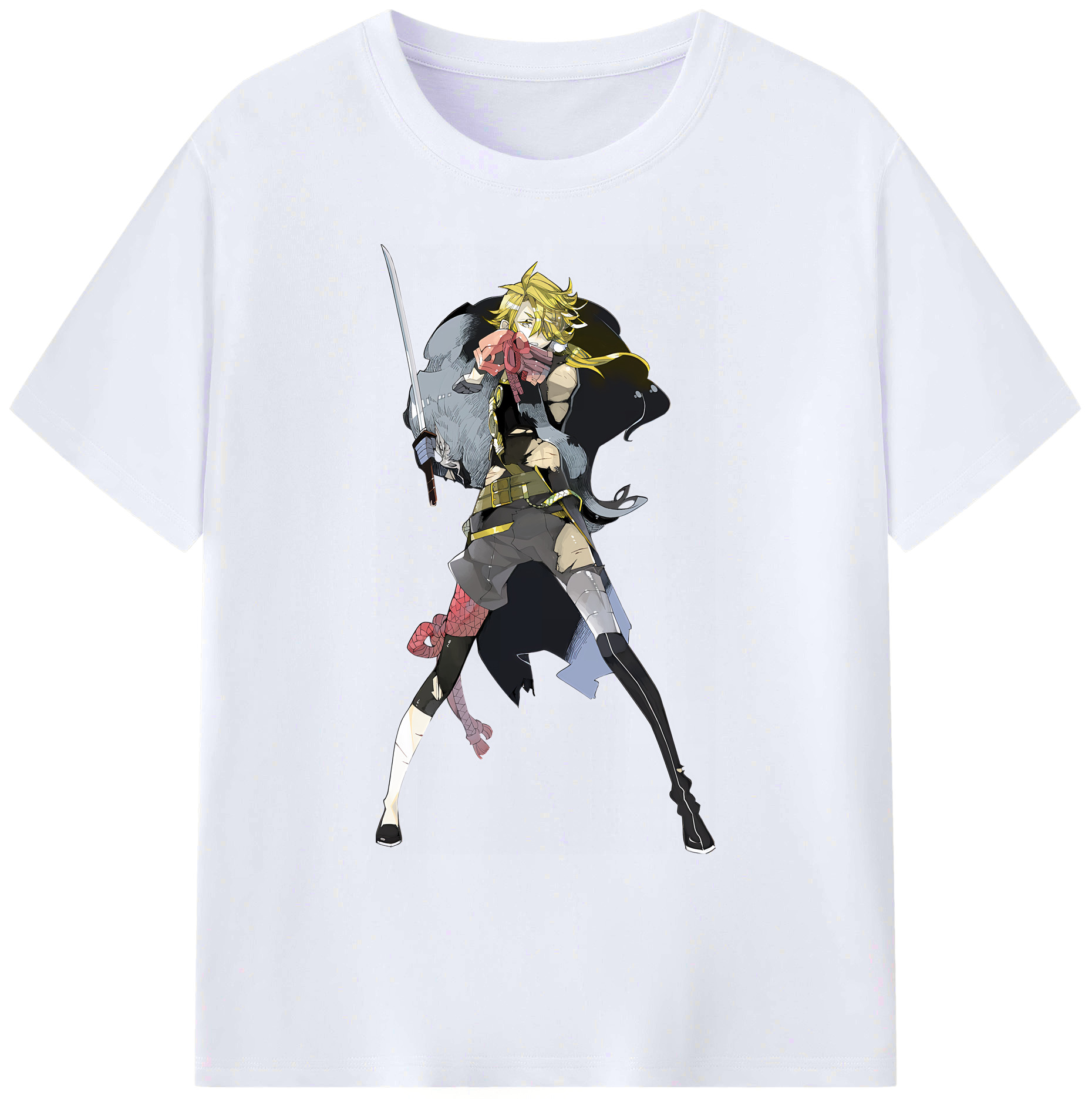（画像用） 刀剣乱舞 Touken Ranbu 綿100％ メンズ半袖Tシャツ｜肌触りやわらか＆通気性