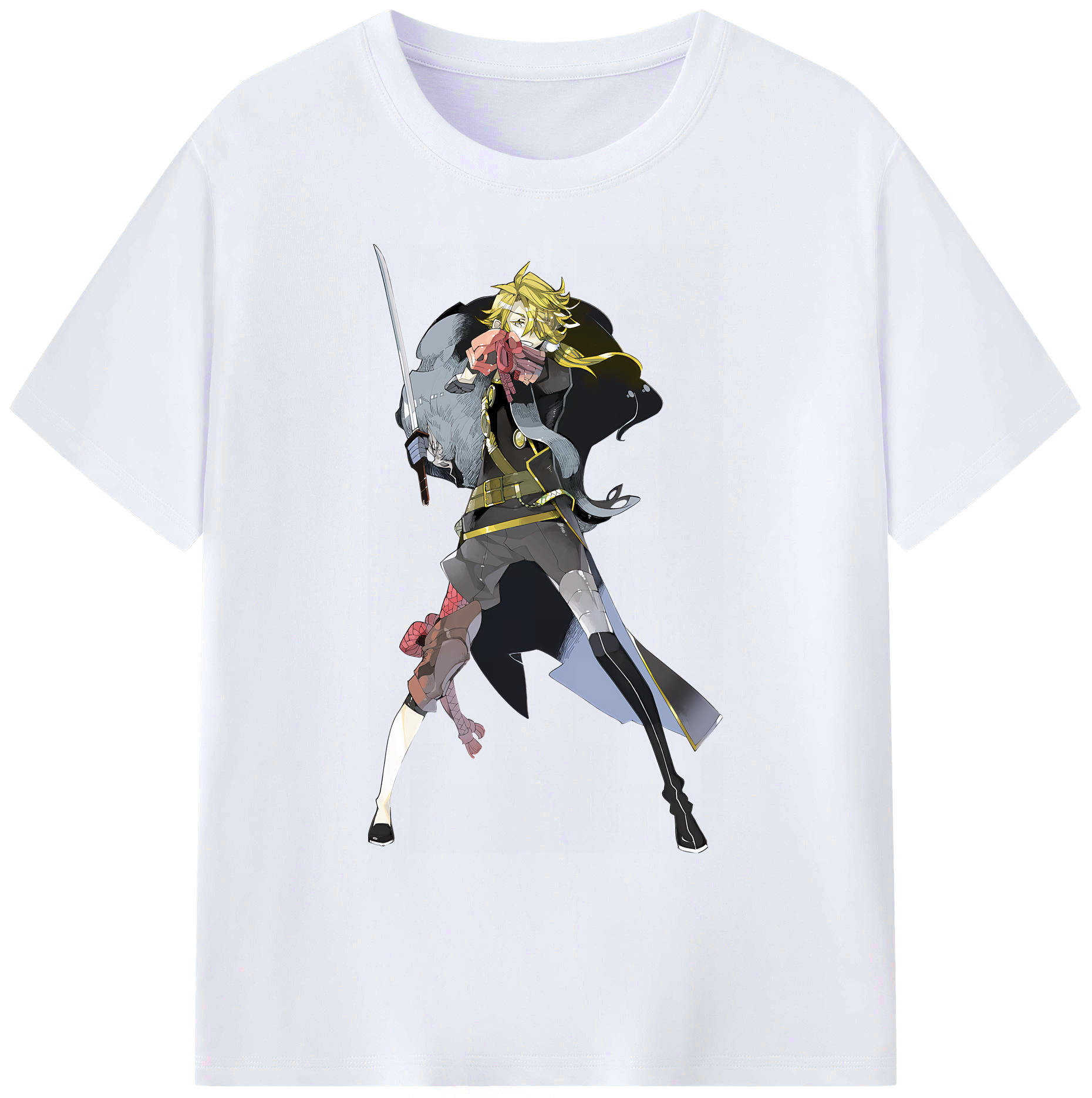 （画像用） 刀剣乱舞 Touken Ranbu 綿100％ メンズ半袖Tシャツ｜肌触りやわらか＆通気性