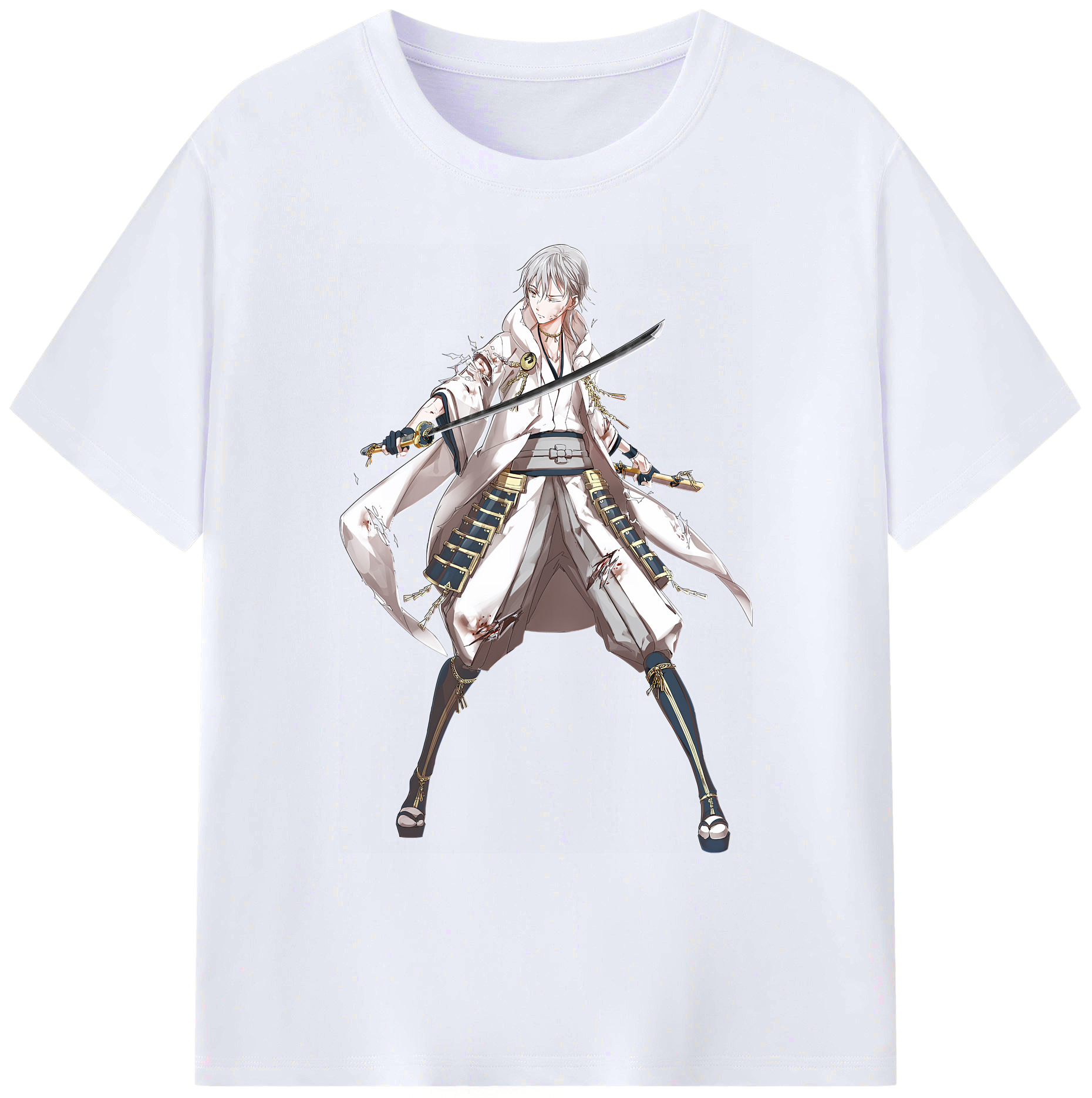 （画像用） 刀剣乱舞 Touken Ranbu 綿100％ メンズ半袖Tシャツ｜肌触りやわらか＆通気性