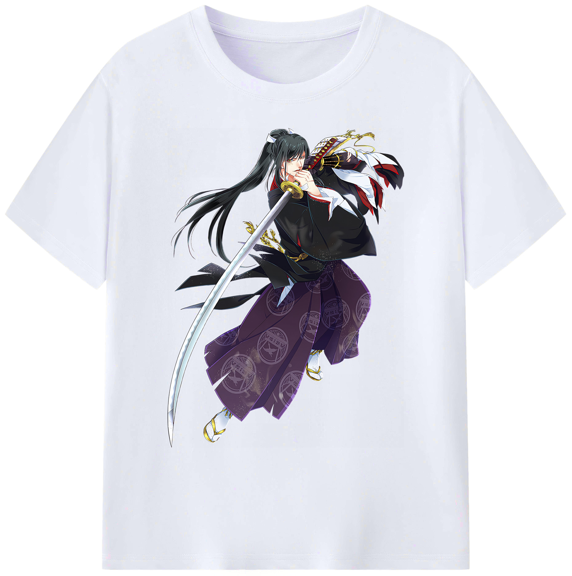 （画像用） 刀剣乱舞 Touken Ranbu 綿100％ メンズ半袖Tシャツ｜肌触りやわらか＆通気性