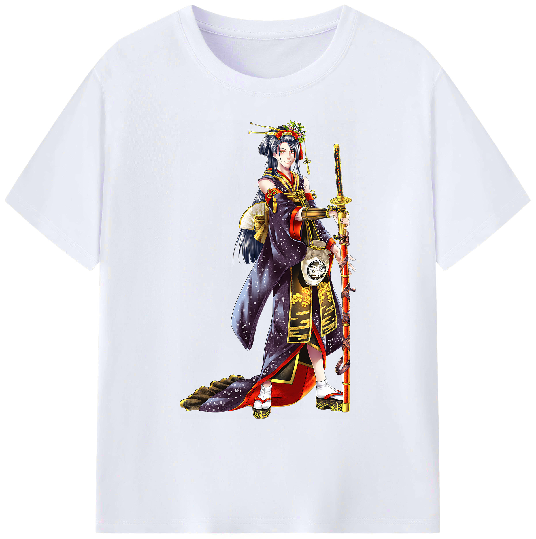 （画像用） 刀剣乱舞 Touken Ranbu 綿100％ メンズ半袖Tシャツ｜肌触りやわらか＆通気性