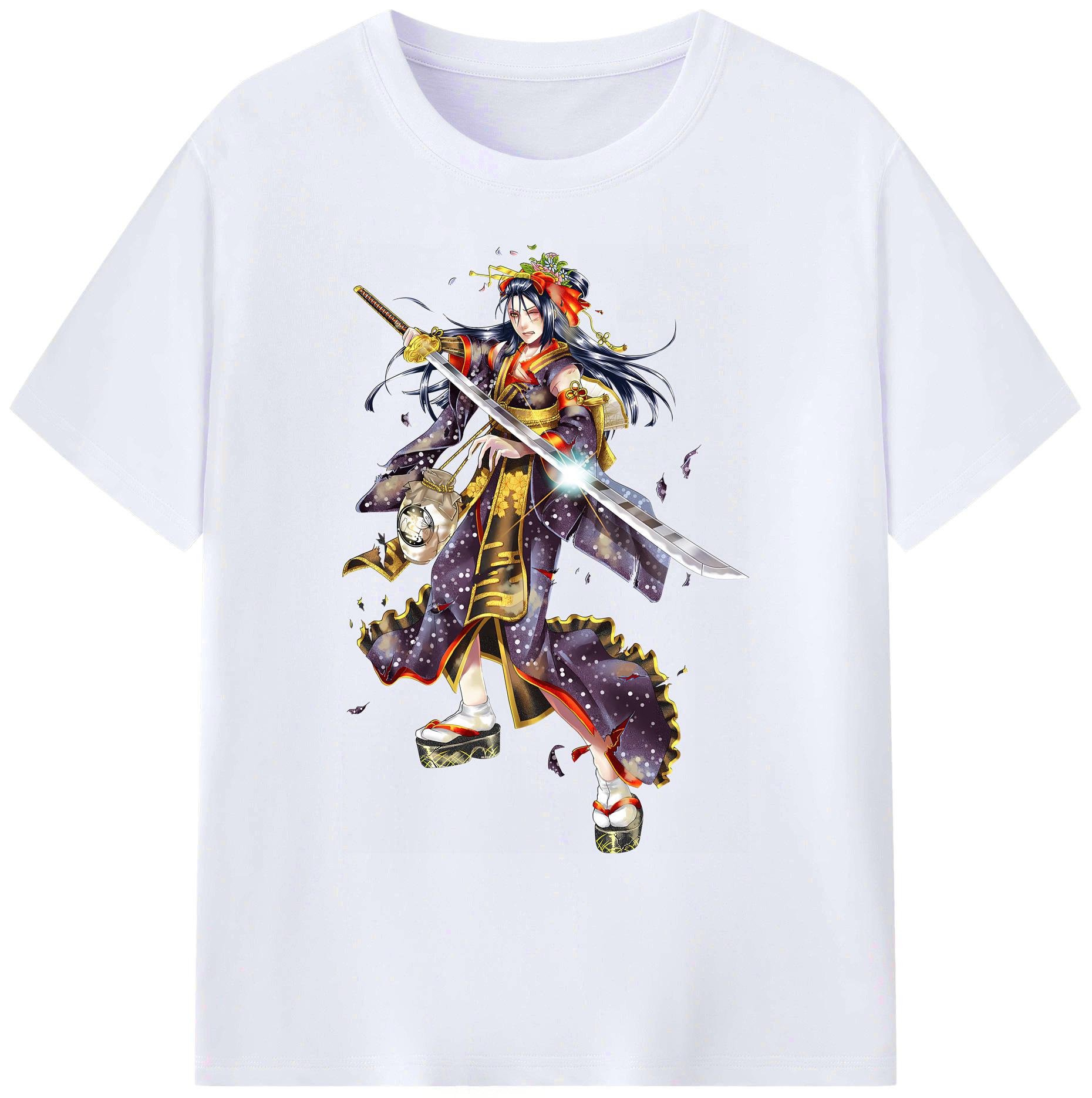 （画像用） 刀剣乱舞 Touken Ranbu 綿100％ メンズ半袖Tシャツ｜肌触りやわらか＆通気性