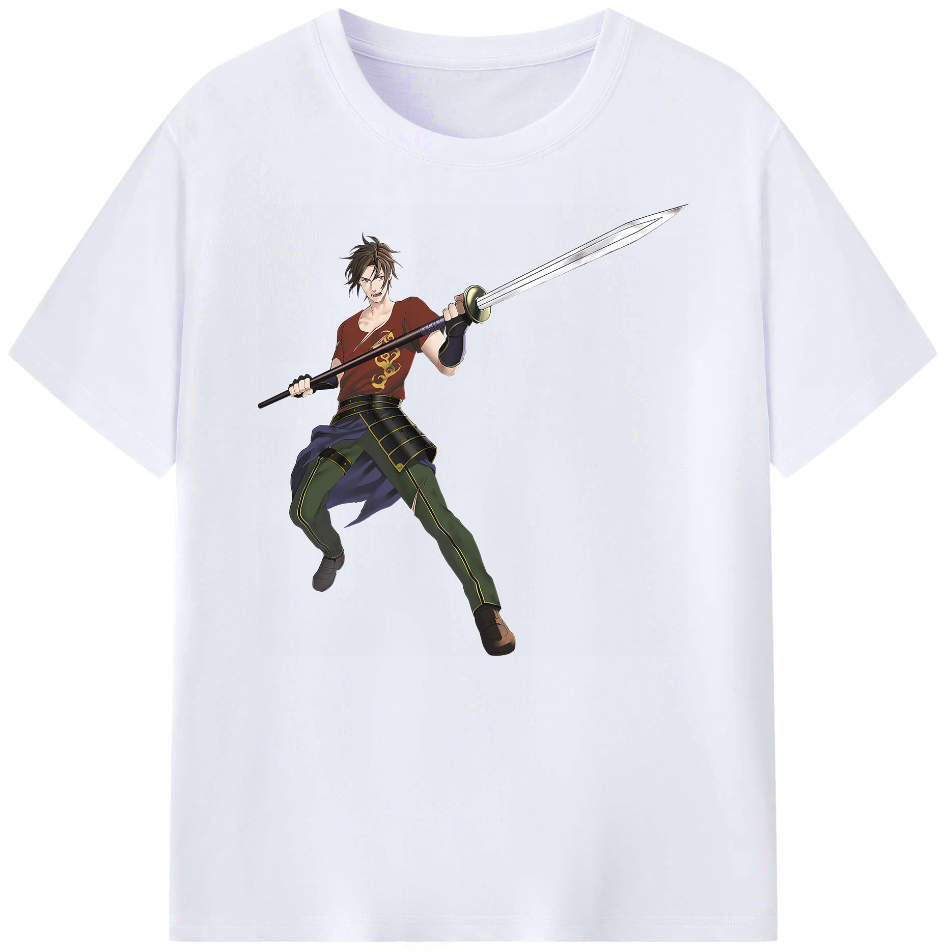 （画像用） 刀剣乱舞 Touken Ranbu 綿100％ メンズ半袖Tシャツ｜肌触りやわらか＆通気性